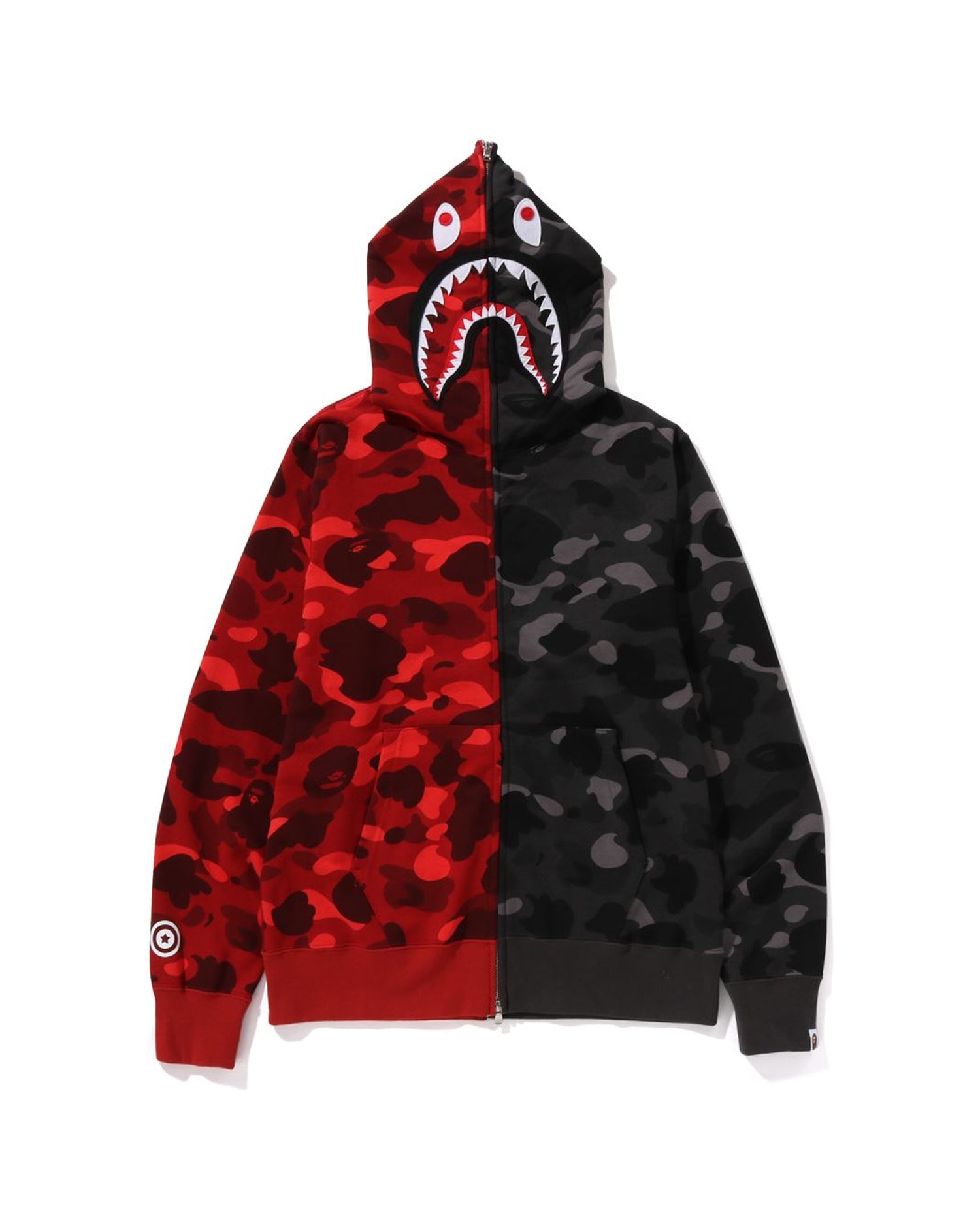 A BATHING APE Color Camo Separate Shark Fz Hoodie Bape official website INT.BAPE.COM