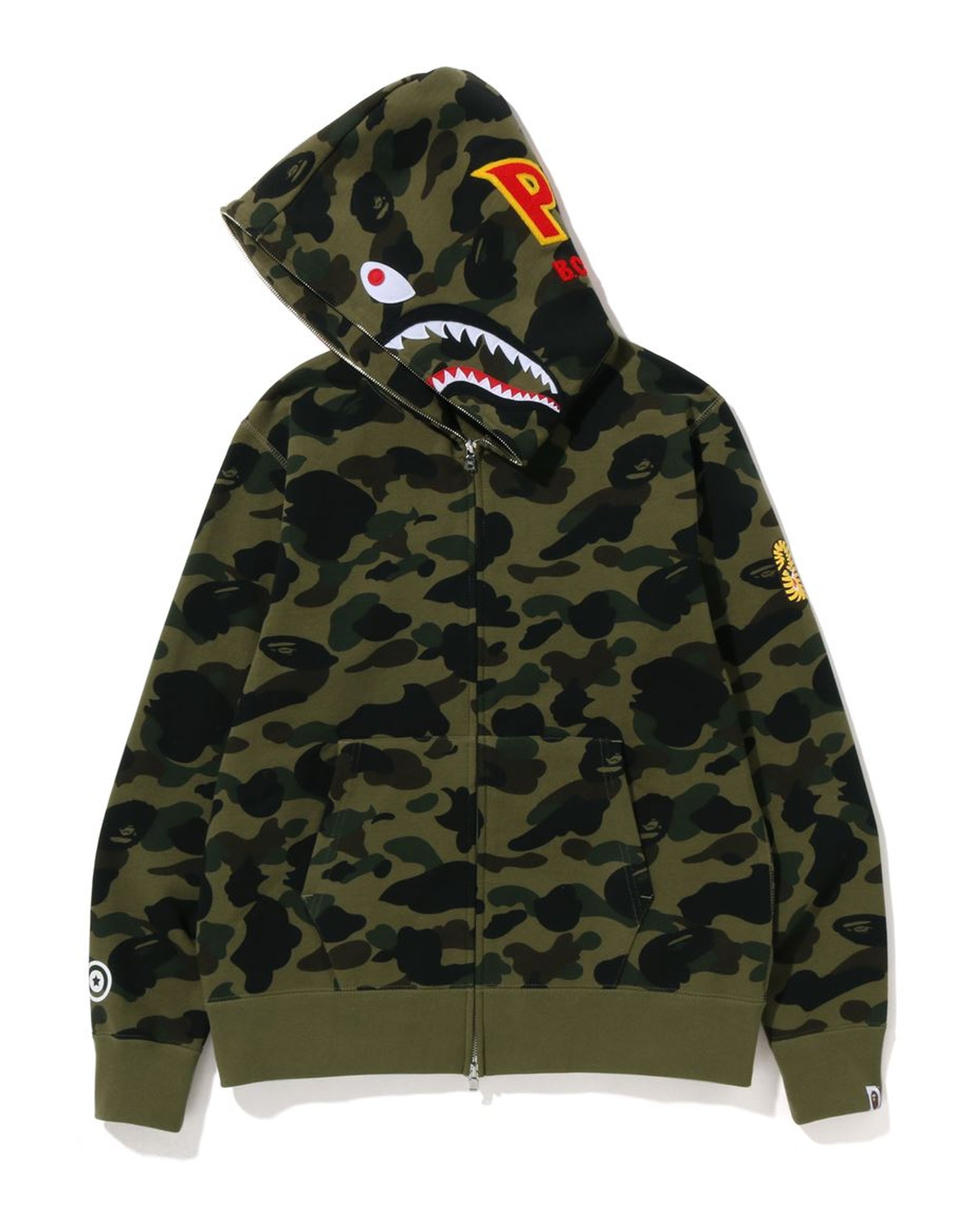 Light green outlet camo Bape hoodie men