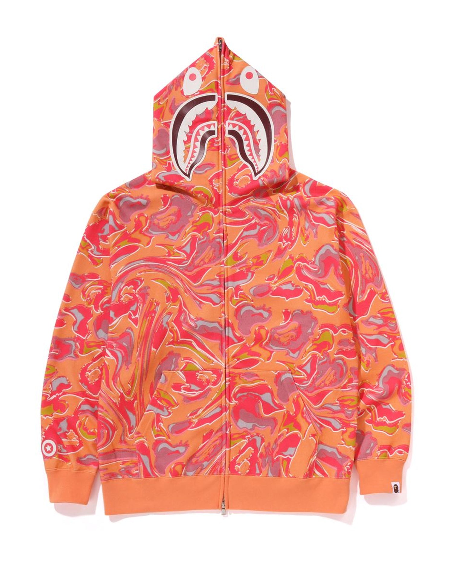 Bape hoodie orange hotsell