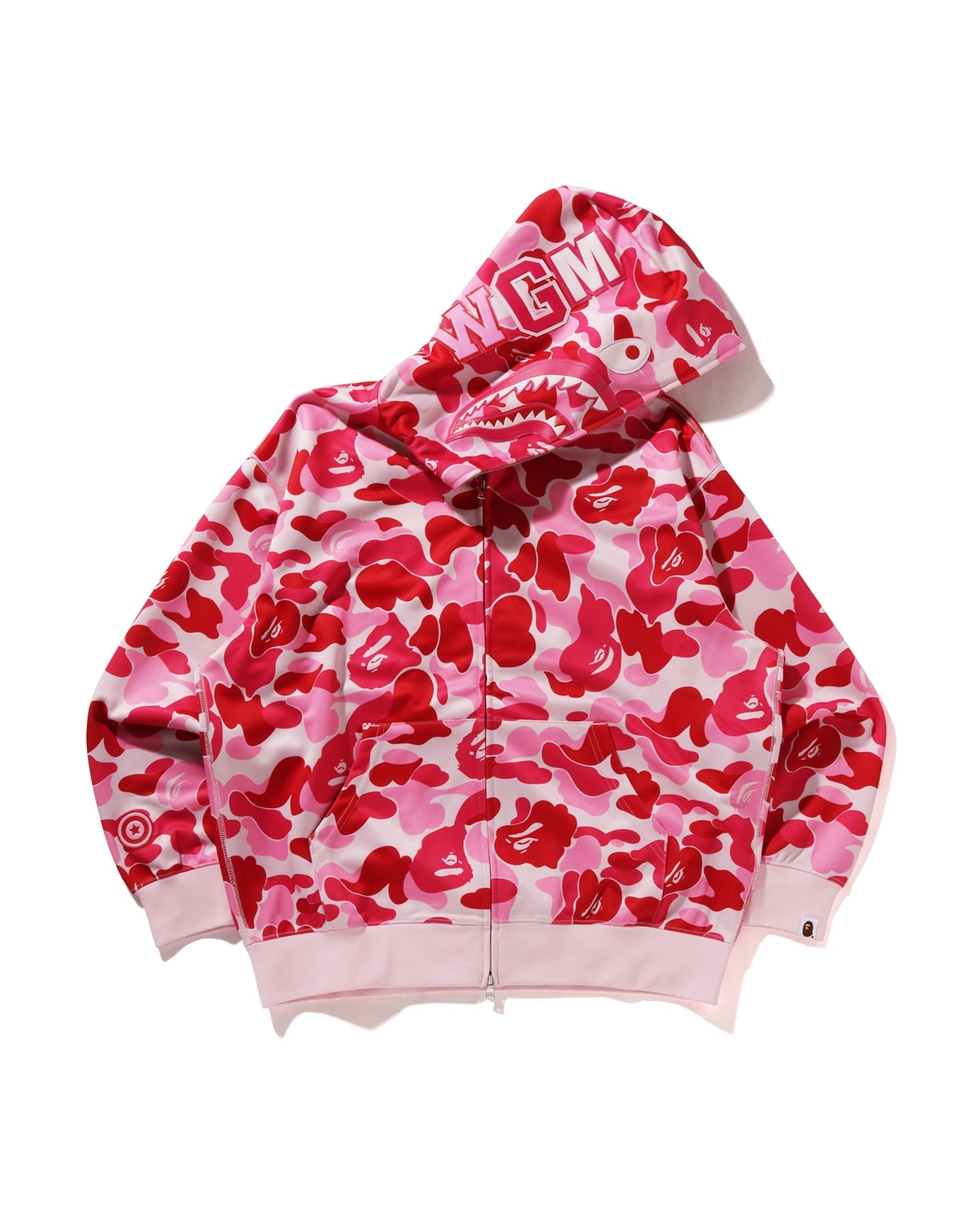 A BATHING APE® Abc Camo Rayon Relaxed Fit Shark Full Zip