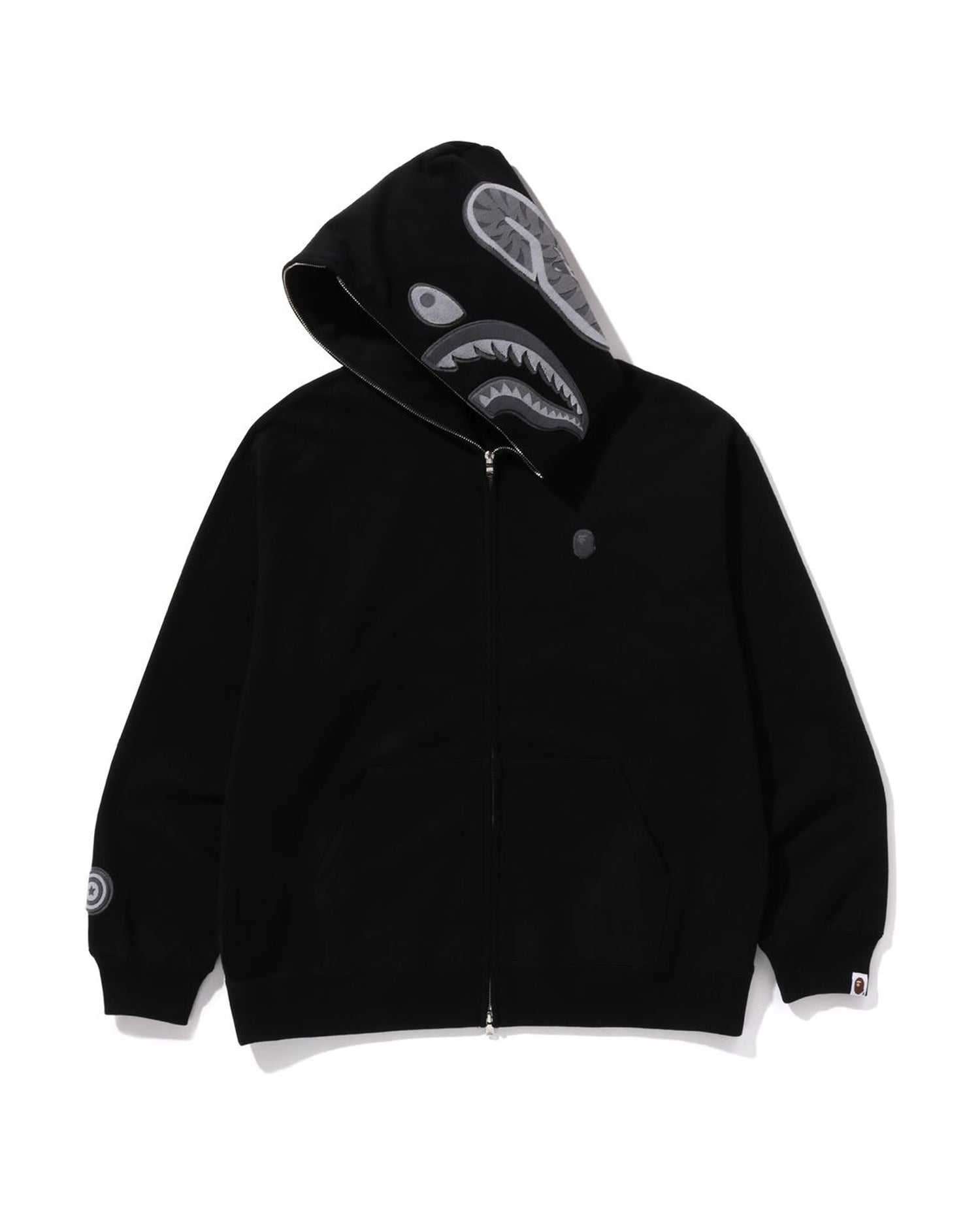 Bape shark hoodie black and white online