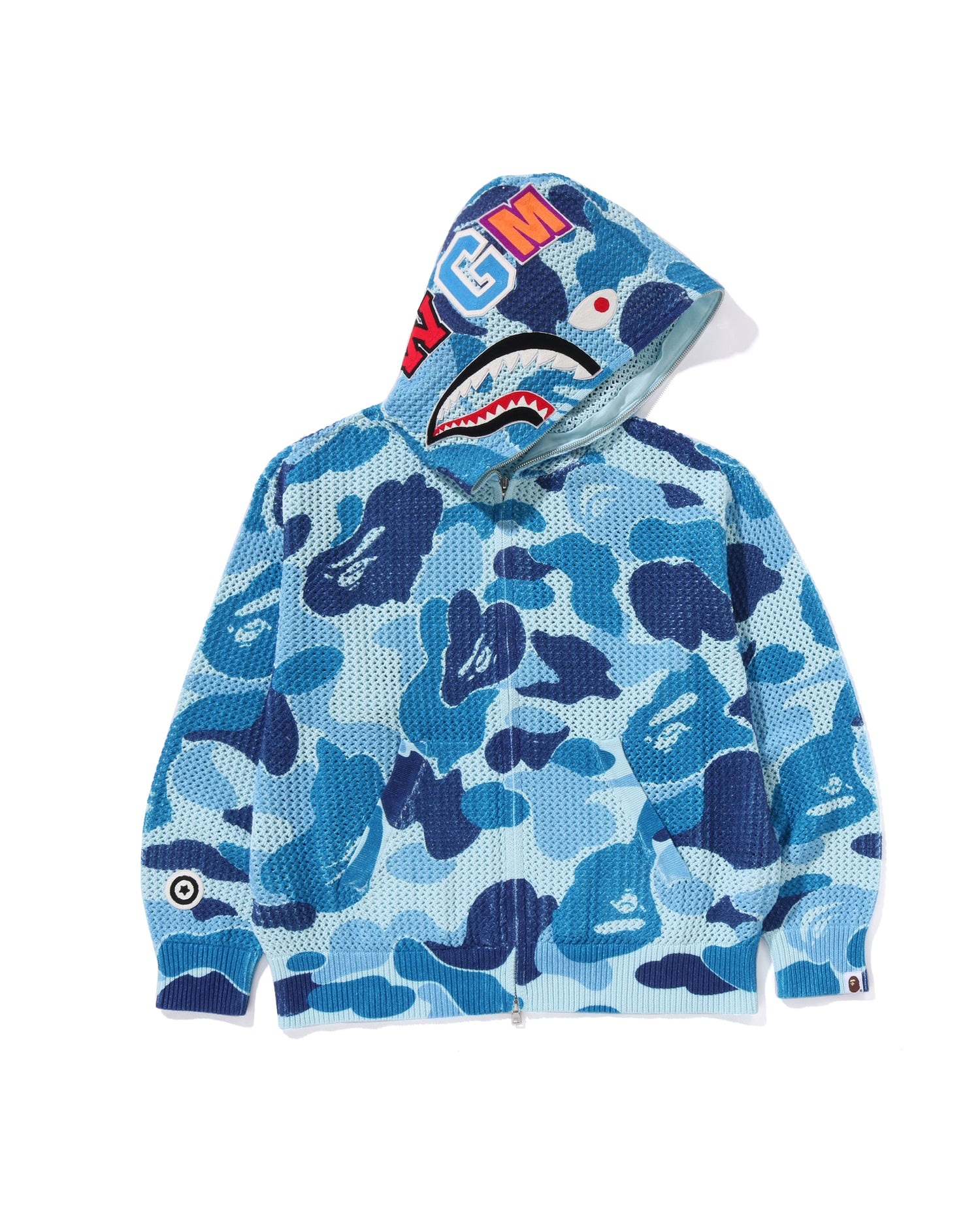 A・BATHING APE スウェット A BATHING APE® Abc Camo Crochet Relaxed Fit Shark Full Zip