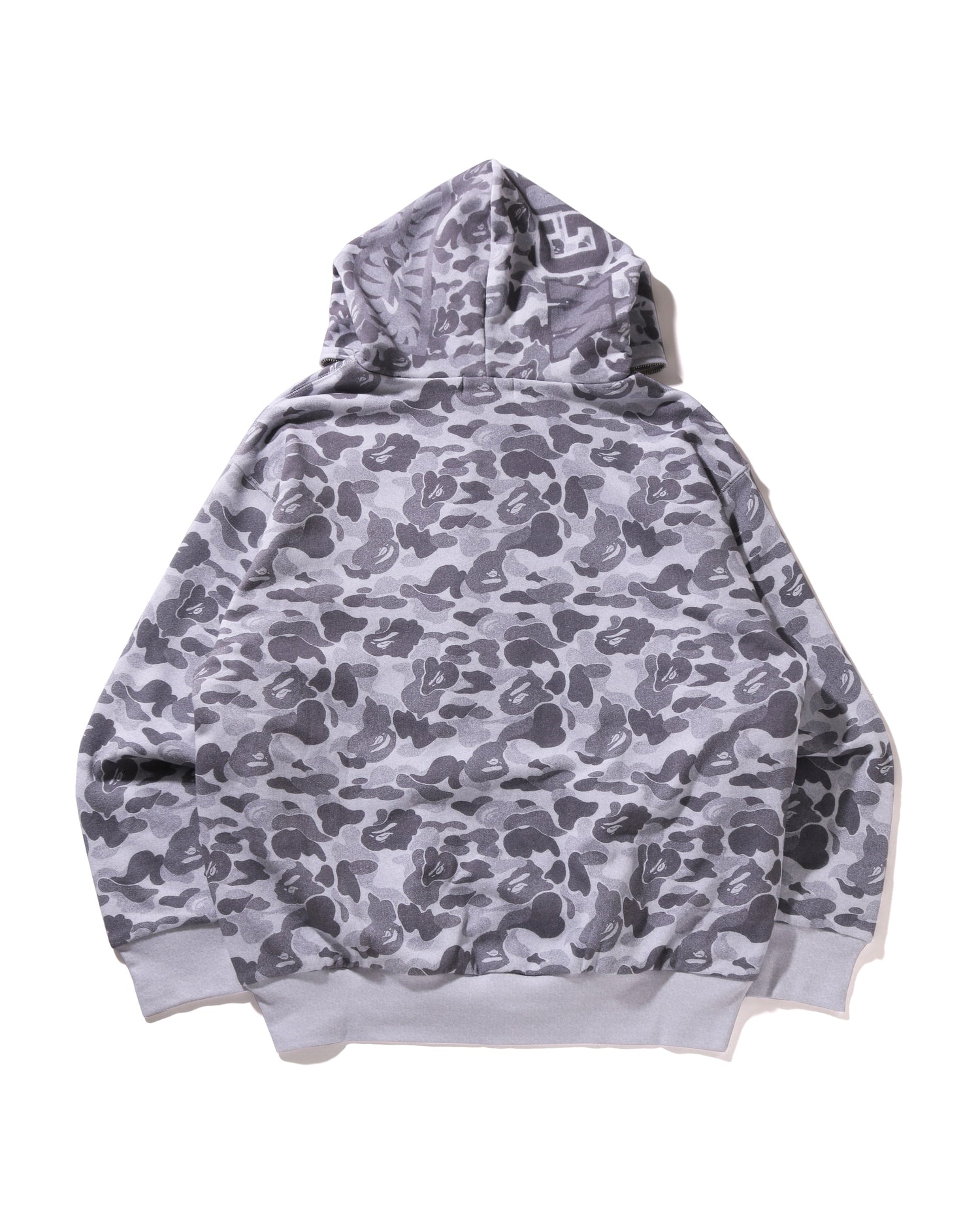 A BATHING APE® Camo Fake Print Relaxed Fit Shark Full Zip