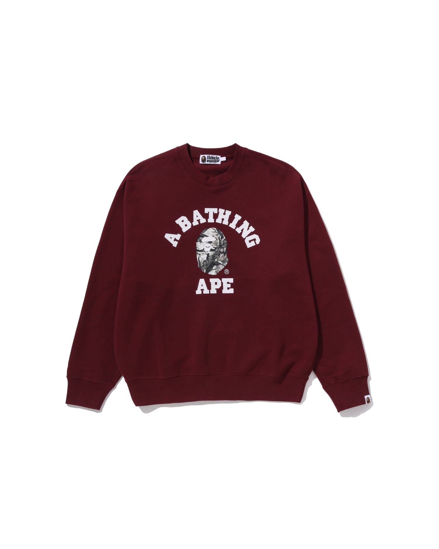 A BATHING APE® Tree Edge Camo College Relaxed Fit Crewneck