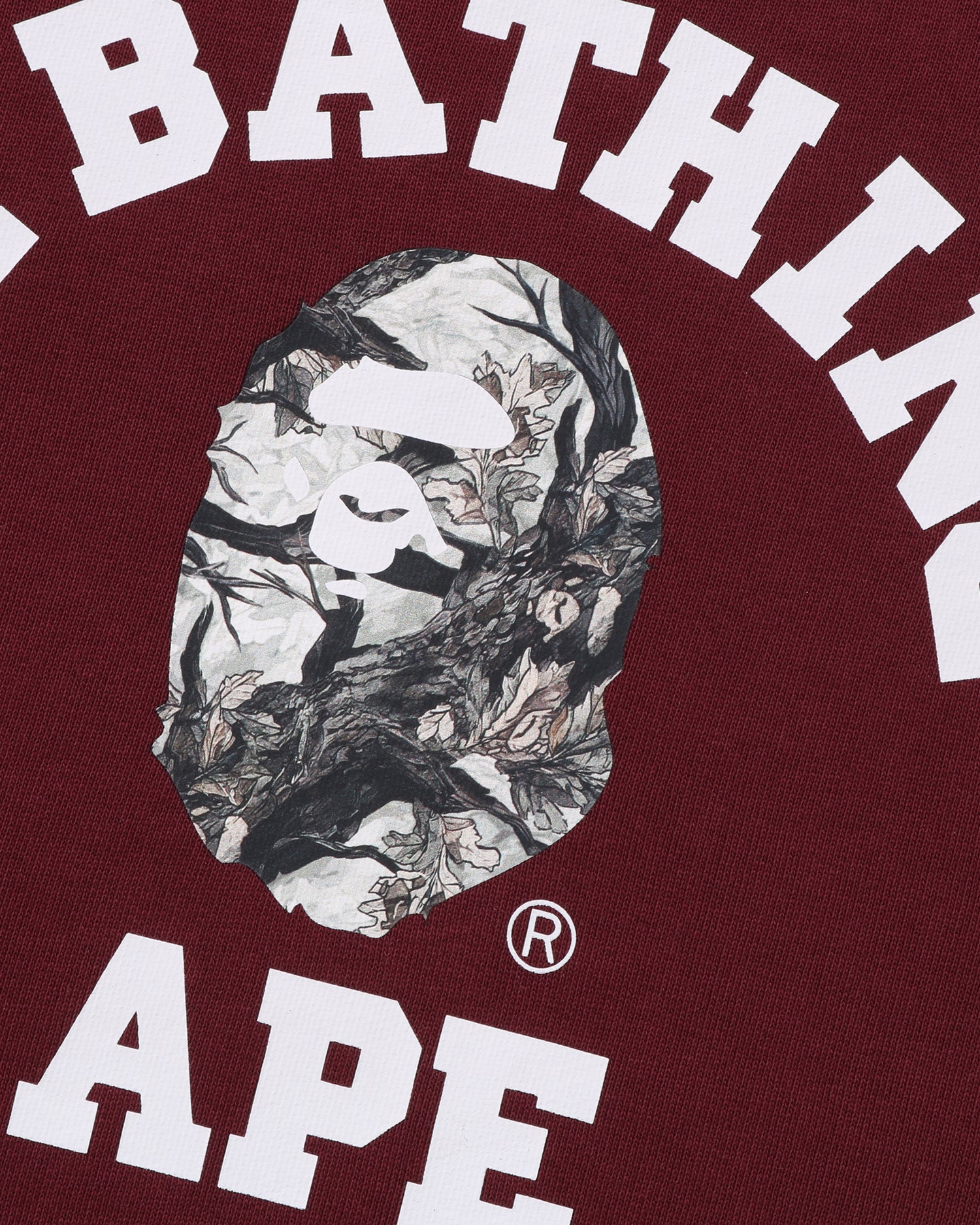 A BATHING APE® Tree Edge Camo College Relaxed Fit Crewneck
