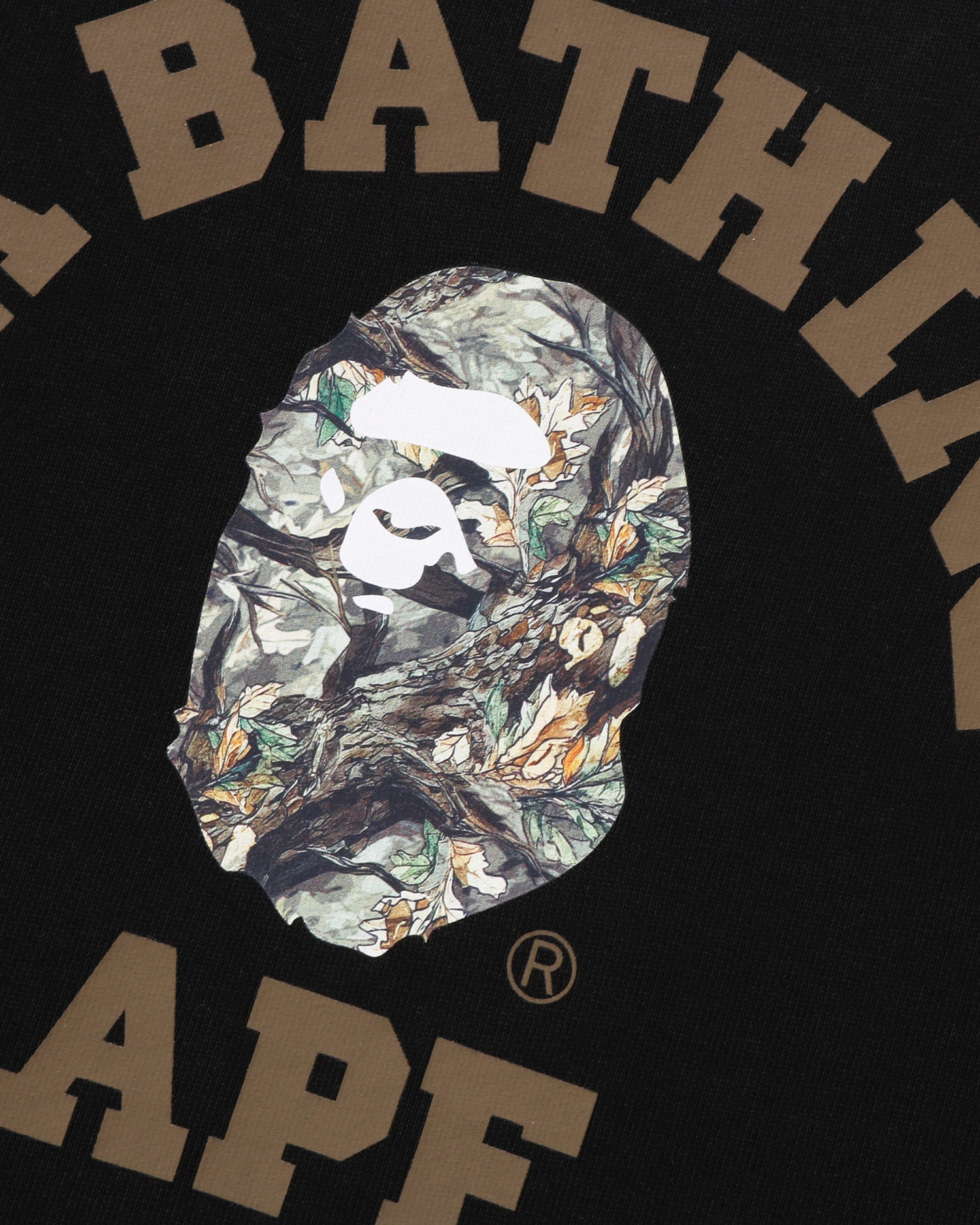 A BATHING APE® Tree Edge Camo College Relaxed Fit Crewneck