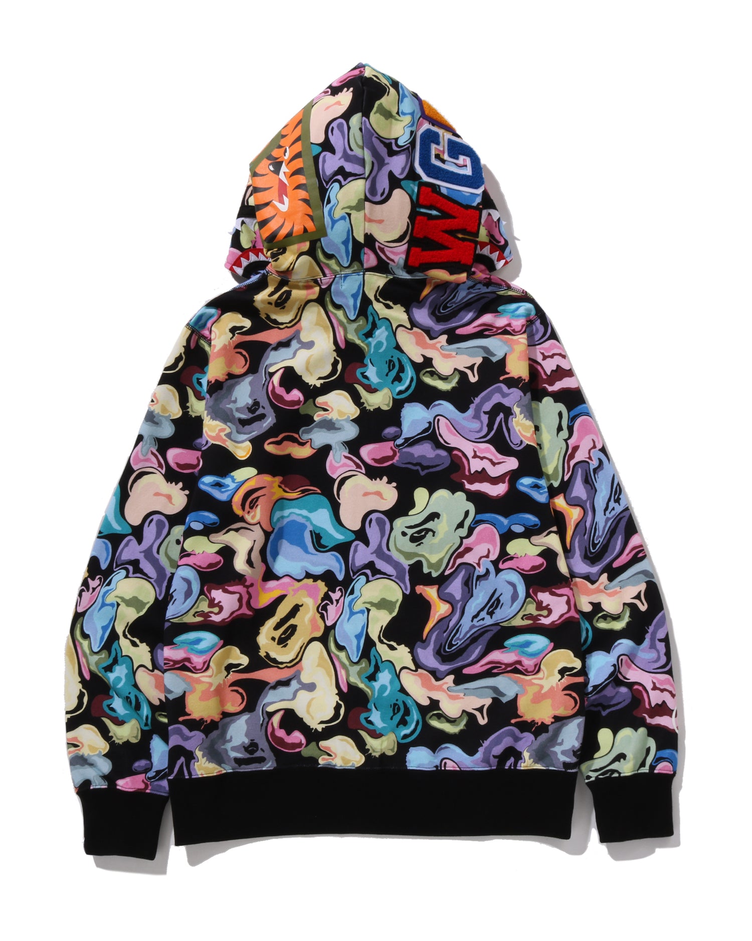 A BATHING APE® Art Camo Shark Full Zip Hoodie | Bape