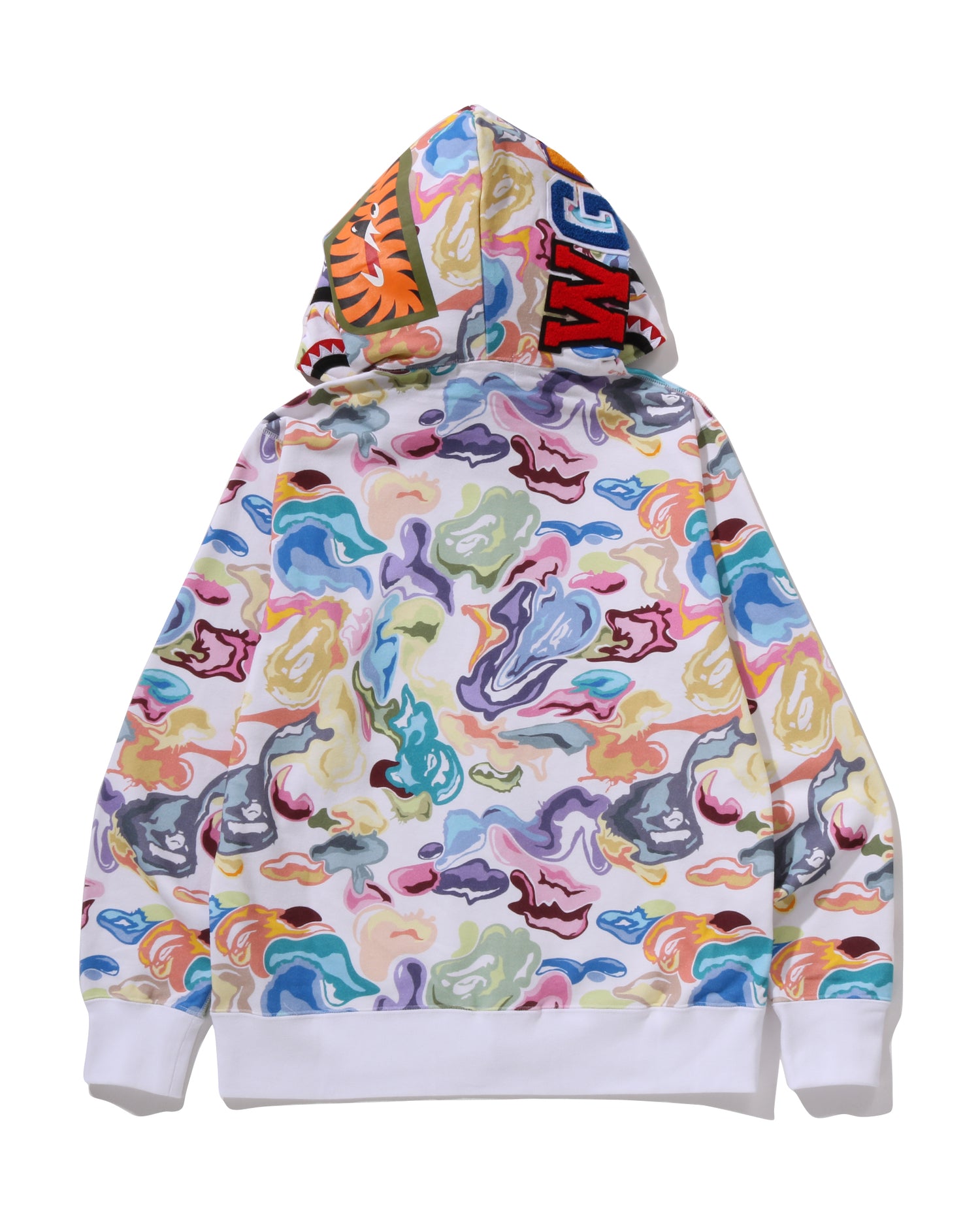 A BATHING APE® Art Camo Shark Full Zip Hoodie | Bape