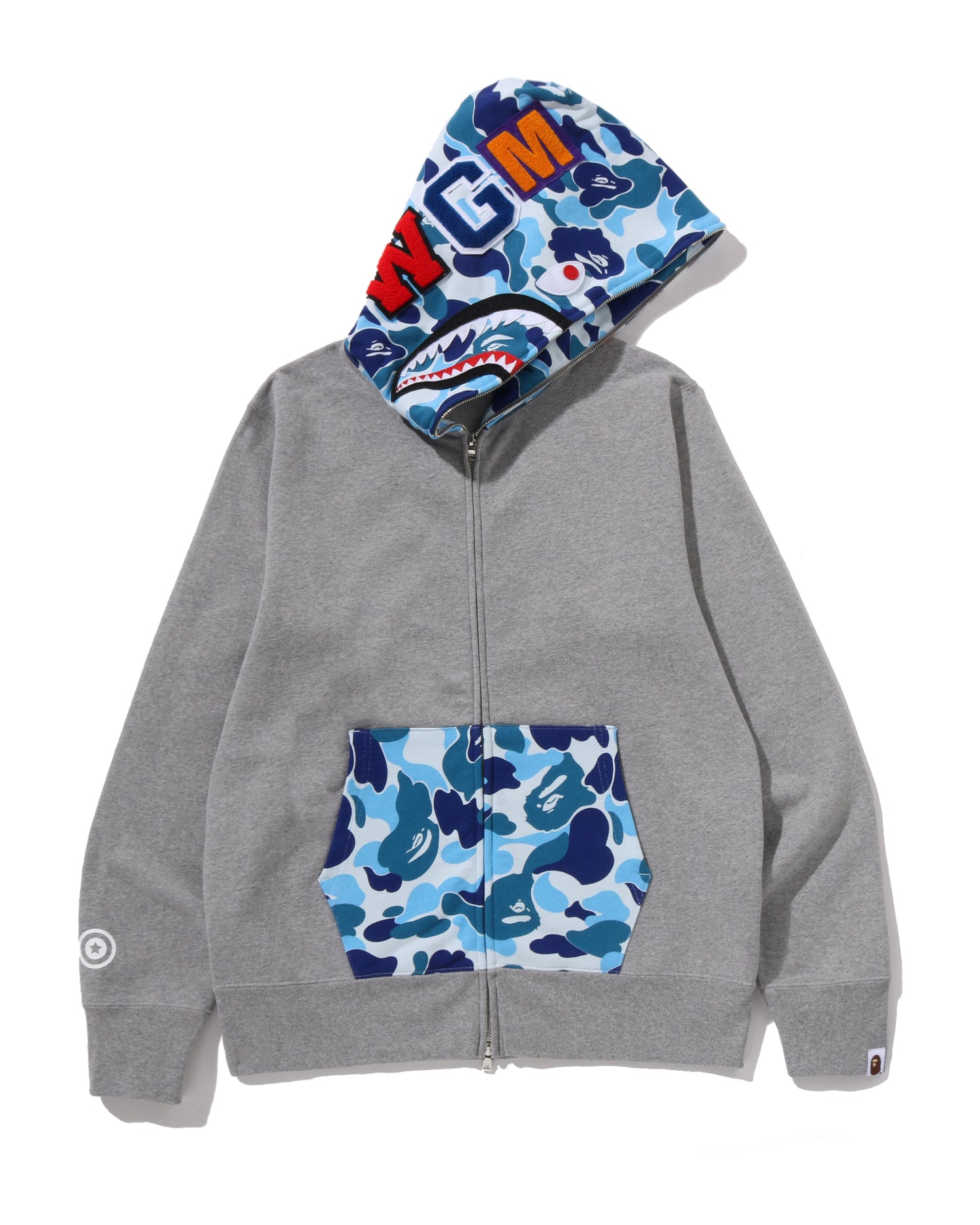エイプ A BATHING APE CAMO SHARK FULL ZIP A BATHING APE® Abc Camo Shark Full Zip Hoodie | Bape official