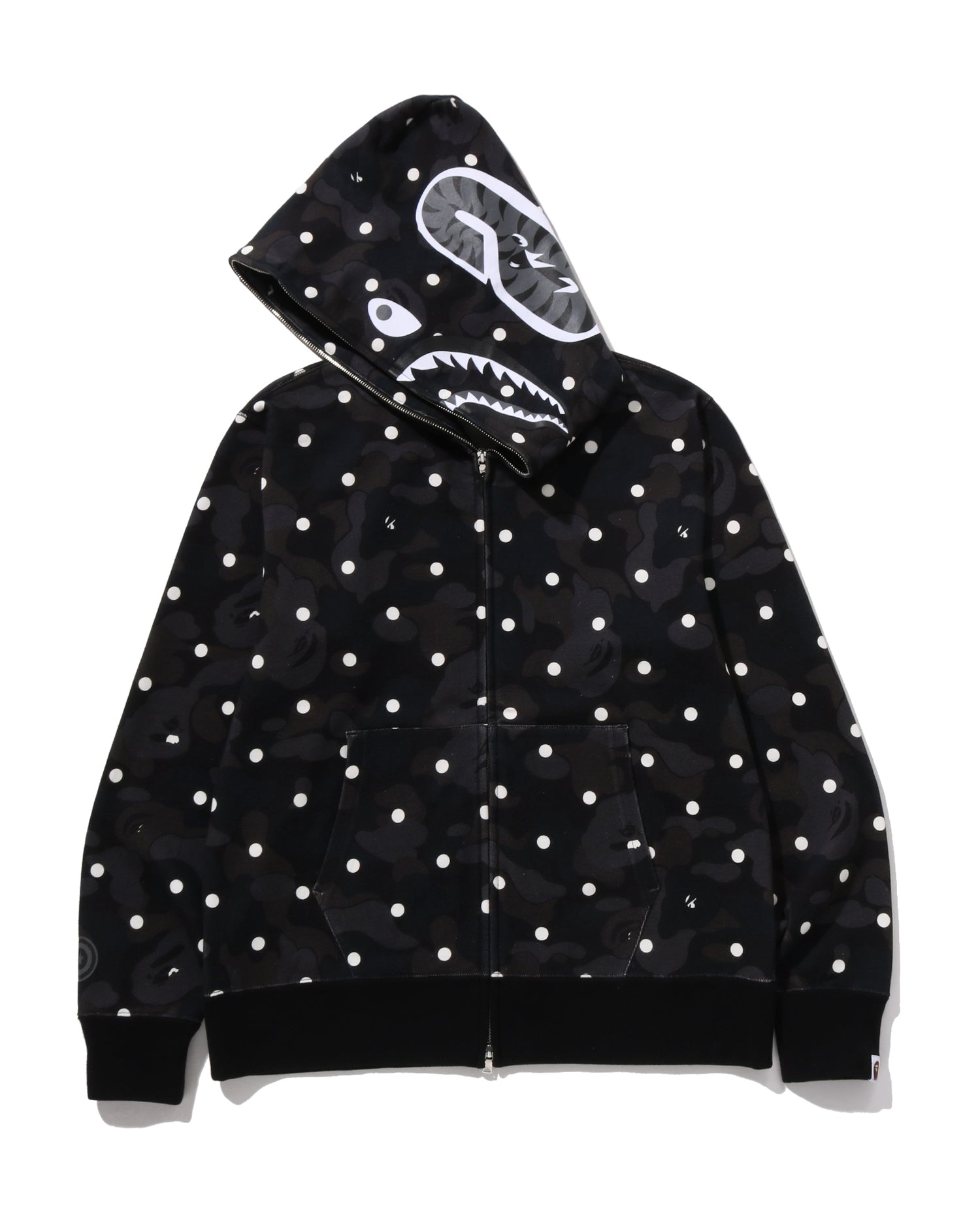 トップス BAPE Shark Hoodie parka Used BAPE Hoodie Parka M Head One Point Shark Zip Rare Ape
