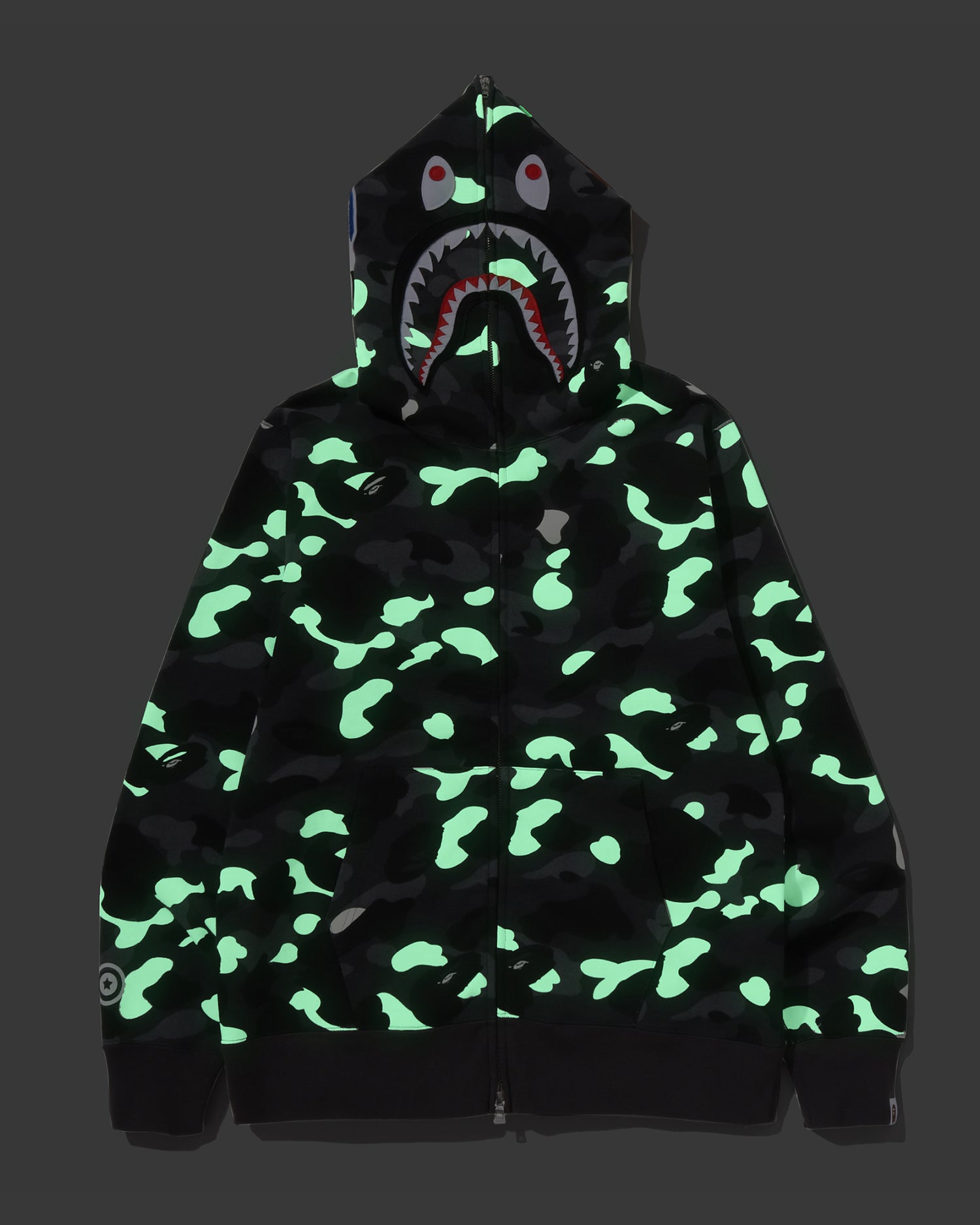 A BATHING APE® City Camo Shark Regular Fit Full Zip Hoodie | Bape