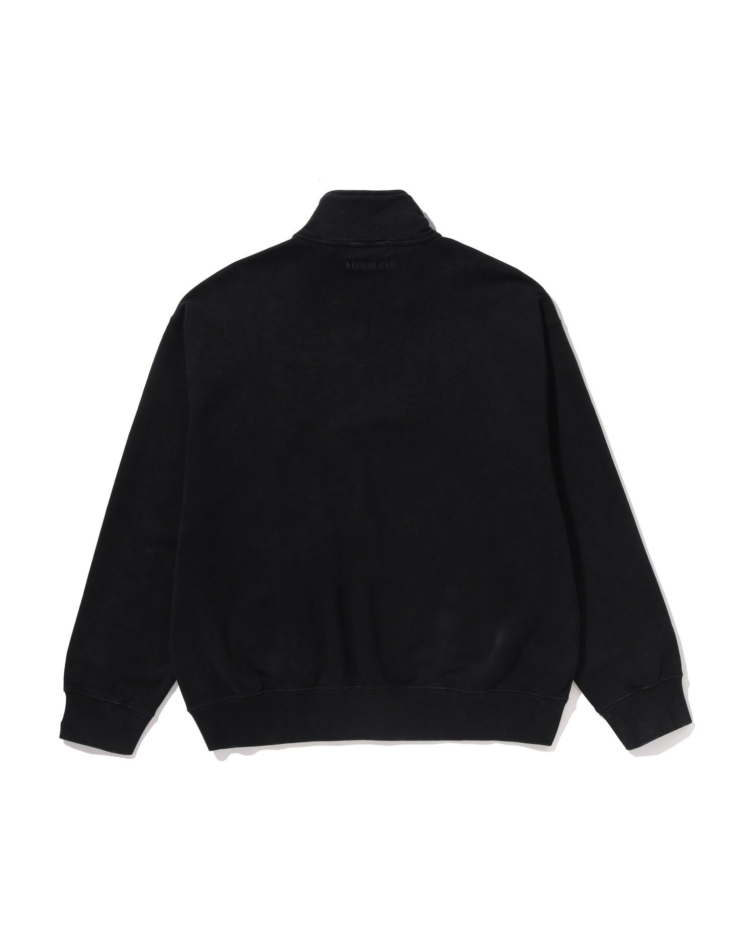 A BATHING APE® Garment Dye One Point Half Zip Relaxed Fit Crewneck