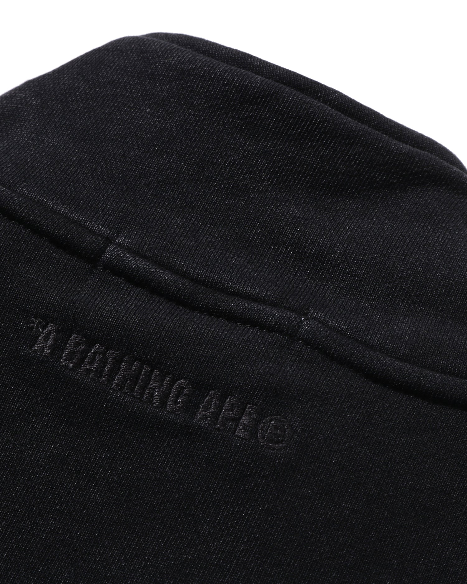 A BATHING APE® Garment Dye One Point Half Zip Relaxed Fit Crewneck