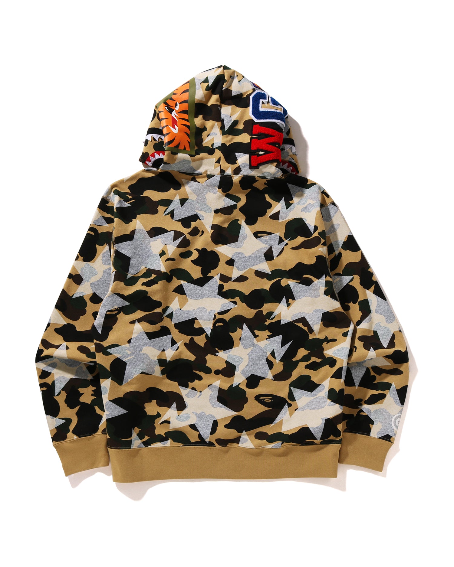 エイプ　グラフィックスウェット A BATHING APE® STA Over Print 1st Camo Shark Cropped Fit Pullover