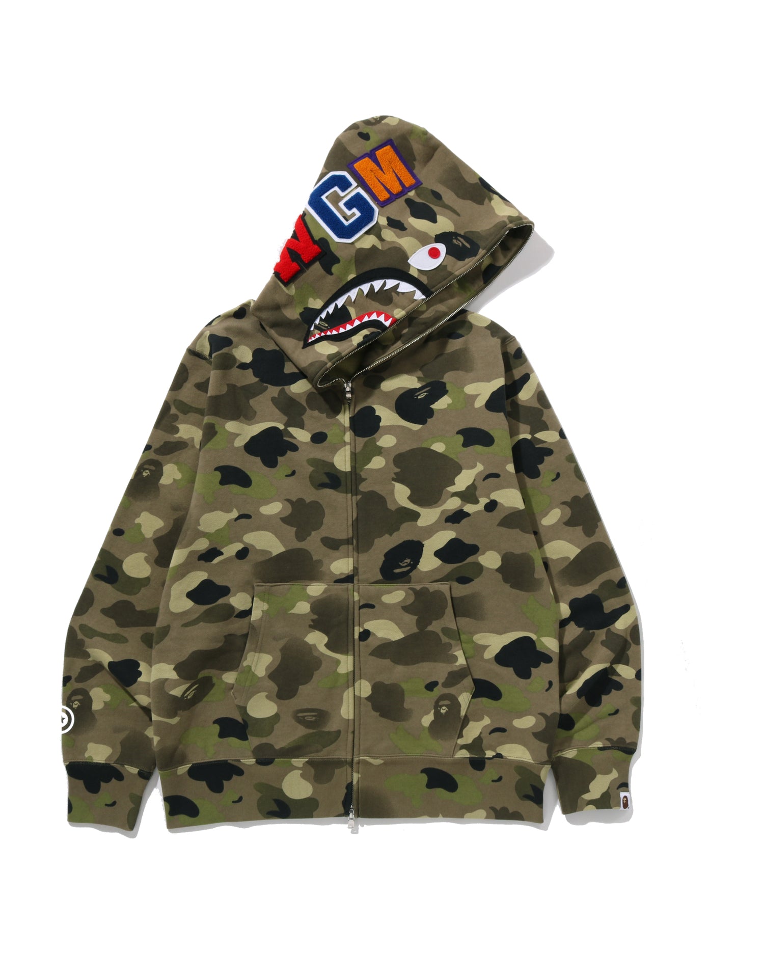 A BATHING APE® Gradation Camo Shark Full Zip Hoodie | Bape