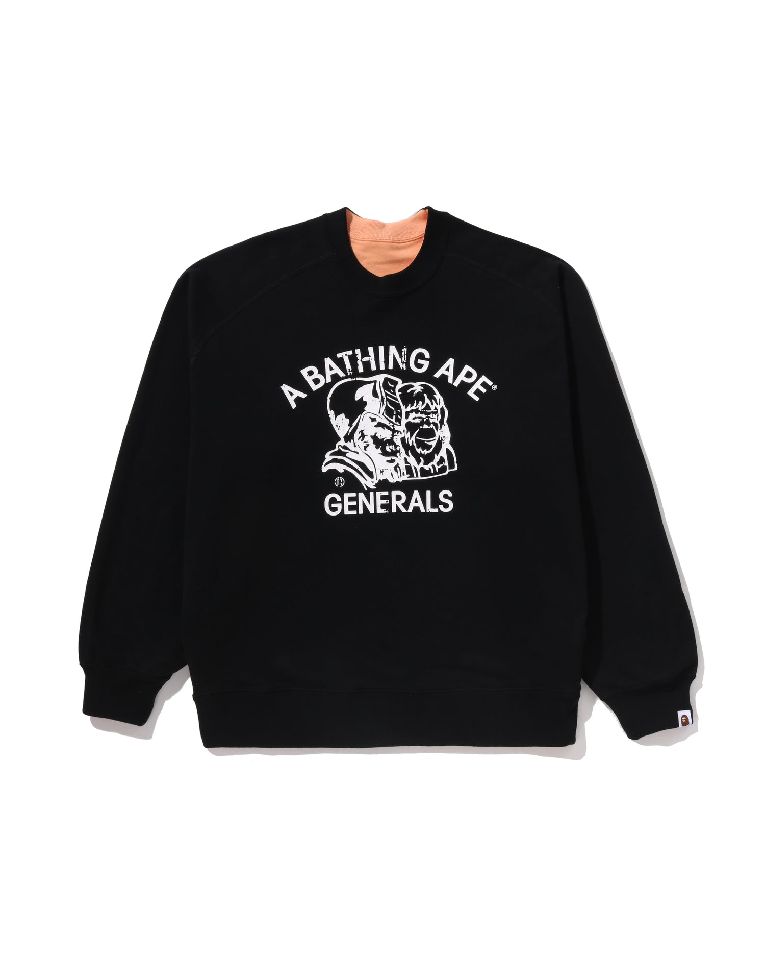 A BATHING APE® BAPE Logo Reversible Loose Fit Crewneck Sweatshirt