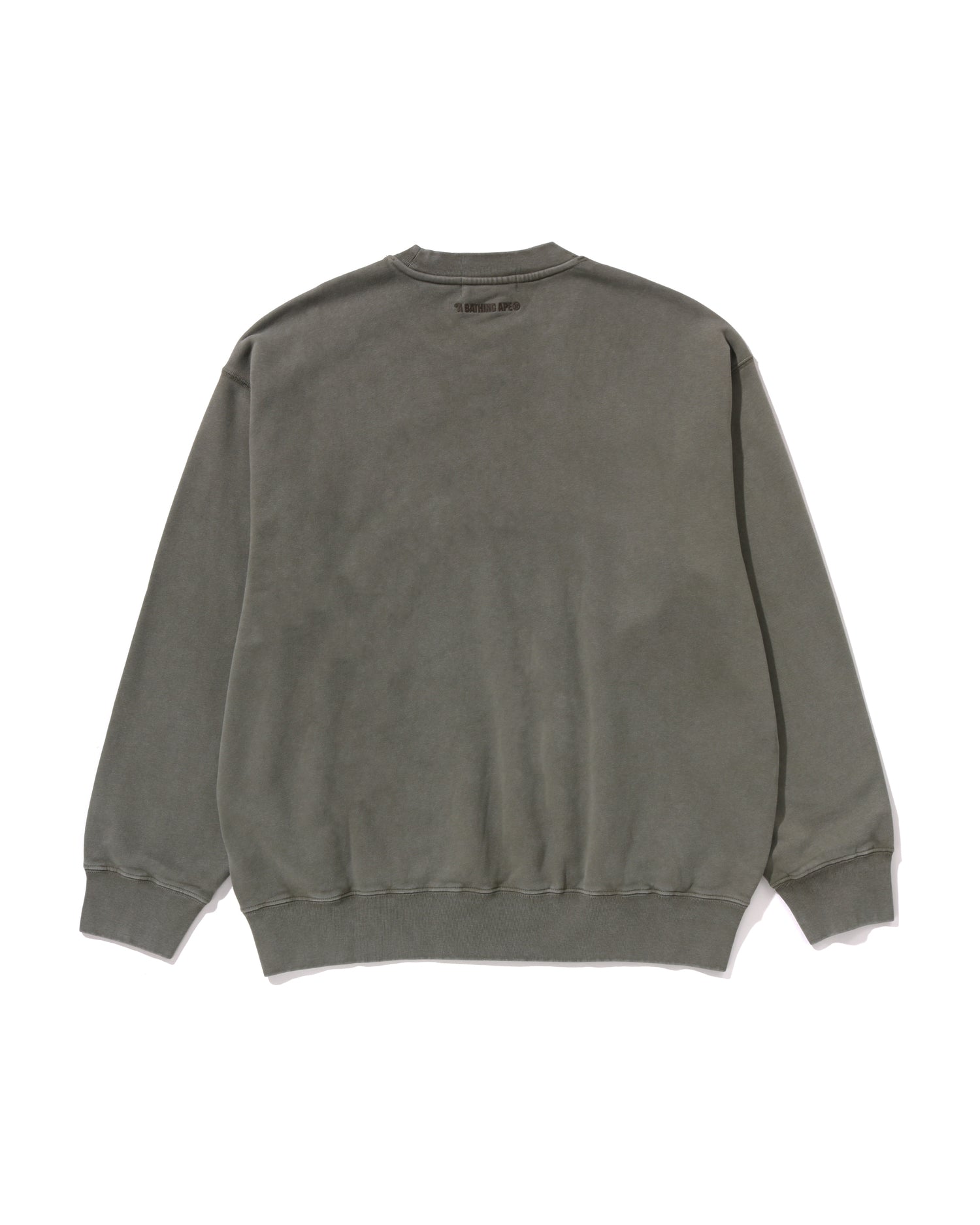 A BATHING APE® Garment Dye One Point Relaxed Fit Crewneck