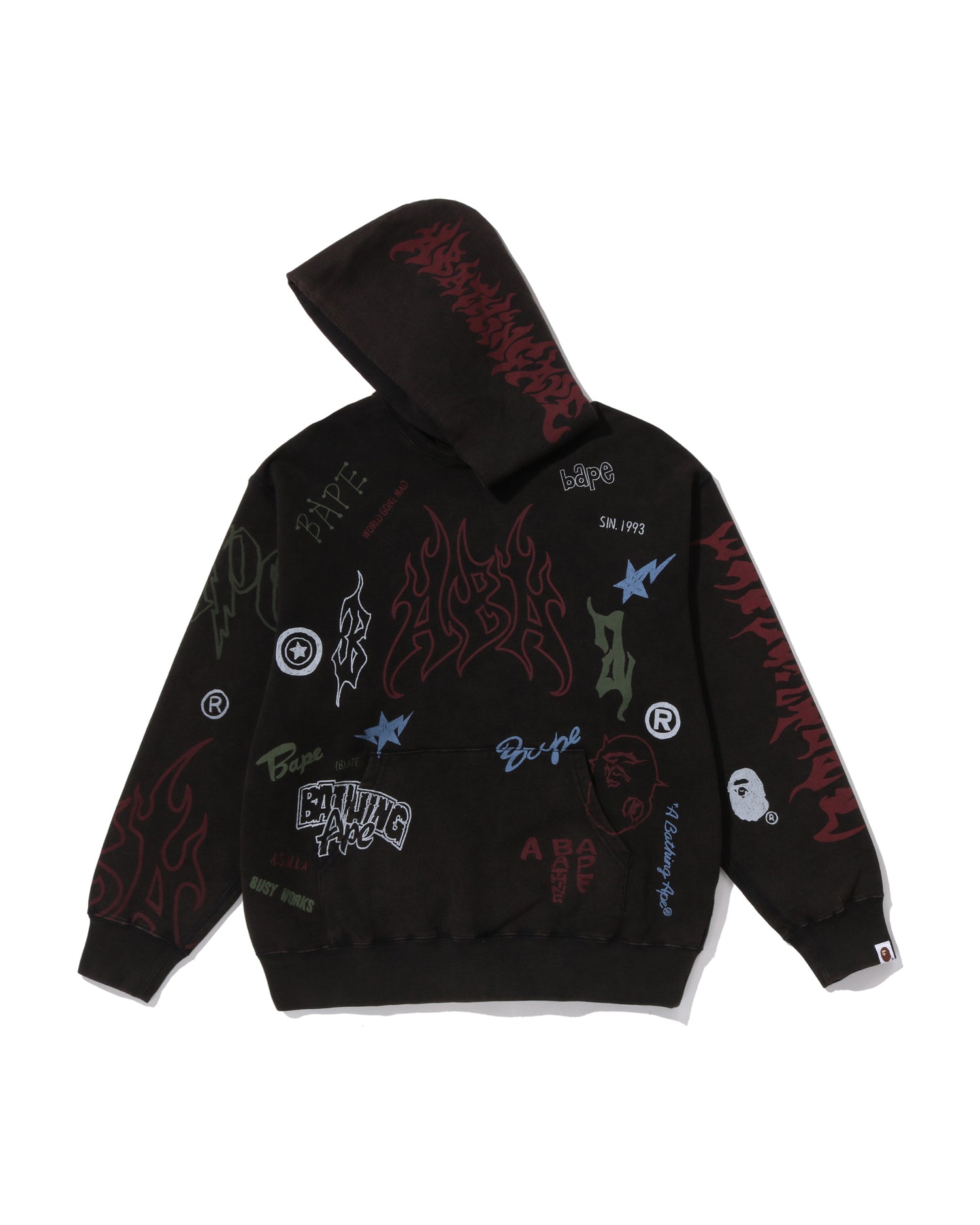 A BATHING APE® All Over Print Relaxed Fit Pullover Hoodie | Bape