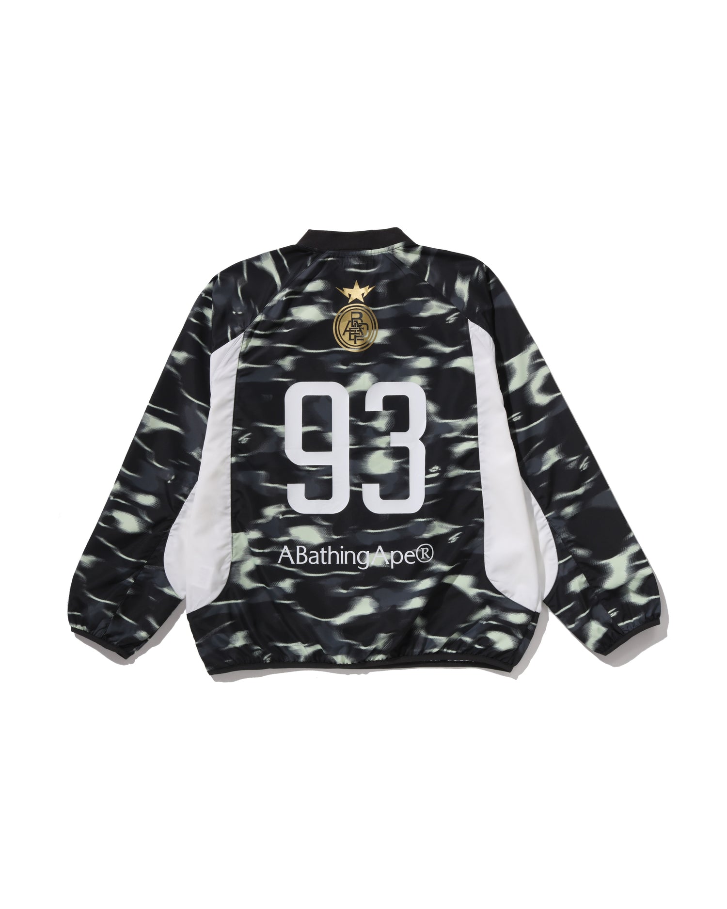 A BATHING APE® Screen Camo Football Logo Relaxed Fit Crewneck