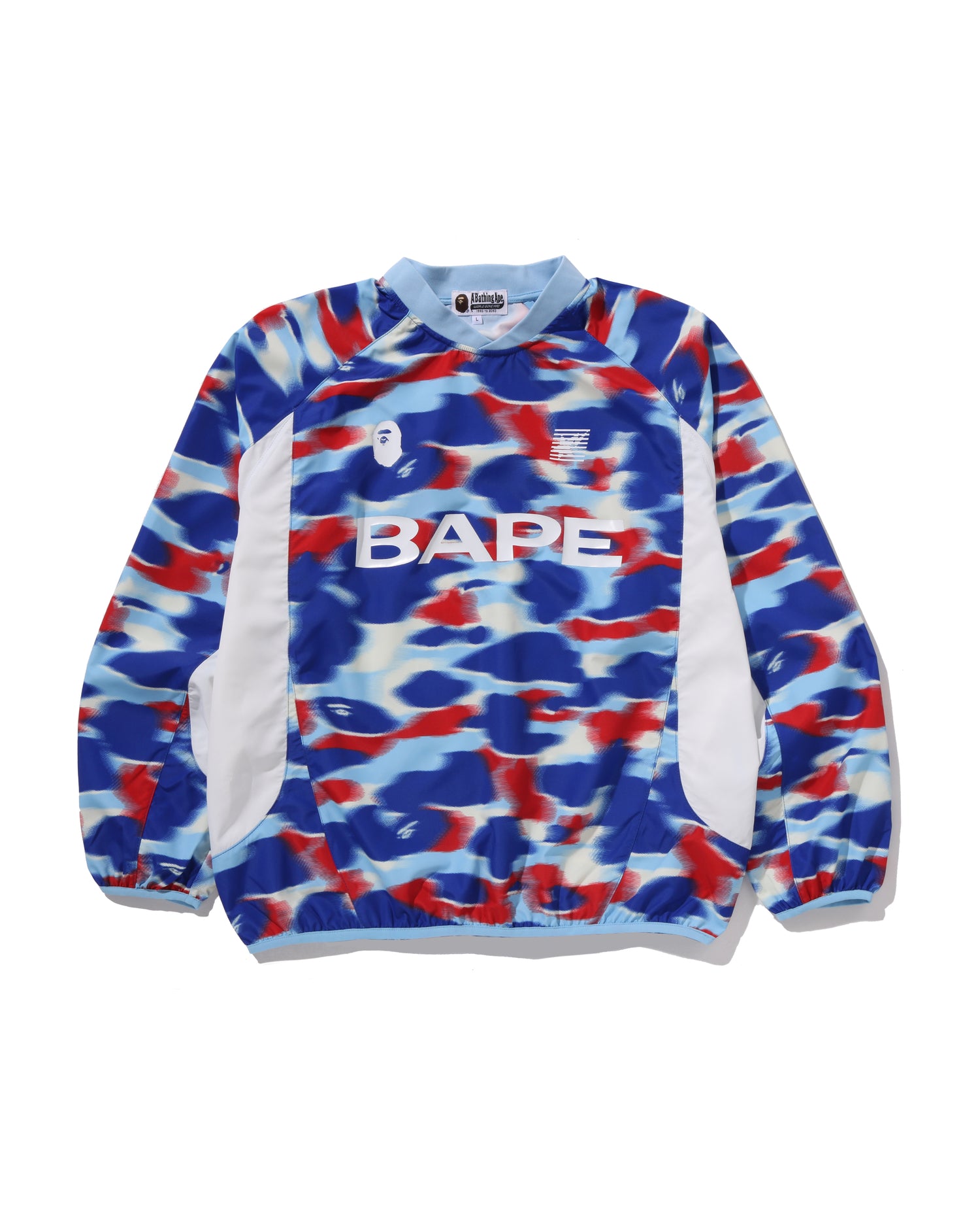 A BATHING APE® Screen Camo Football Logo Relaxed Fit Crewneck