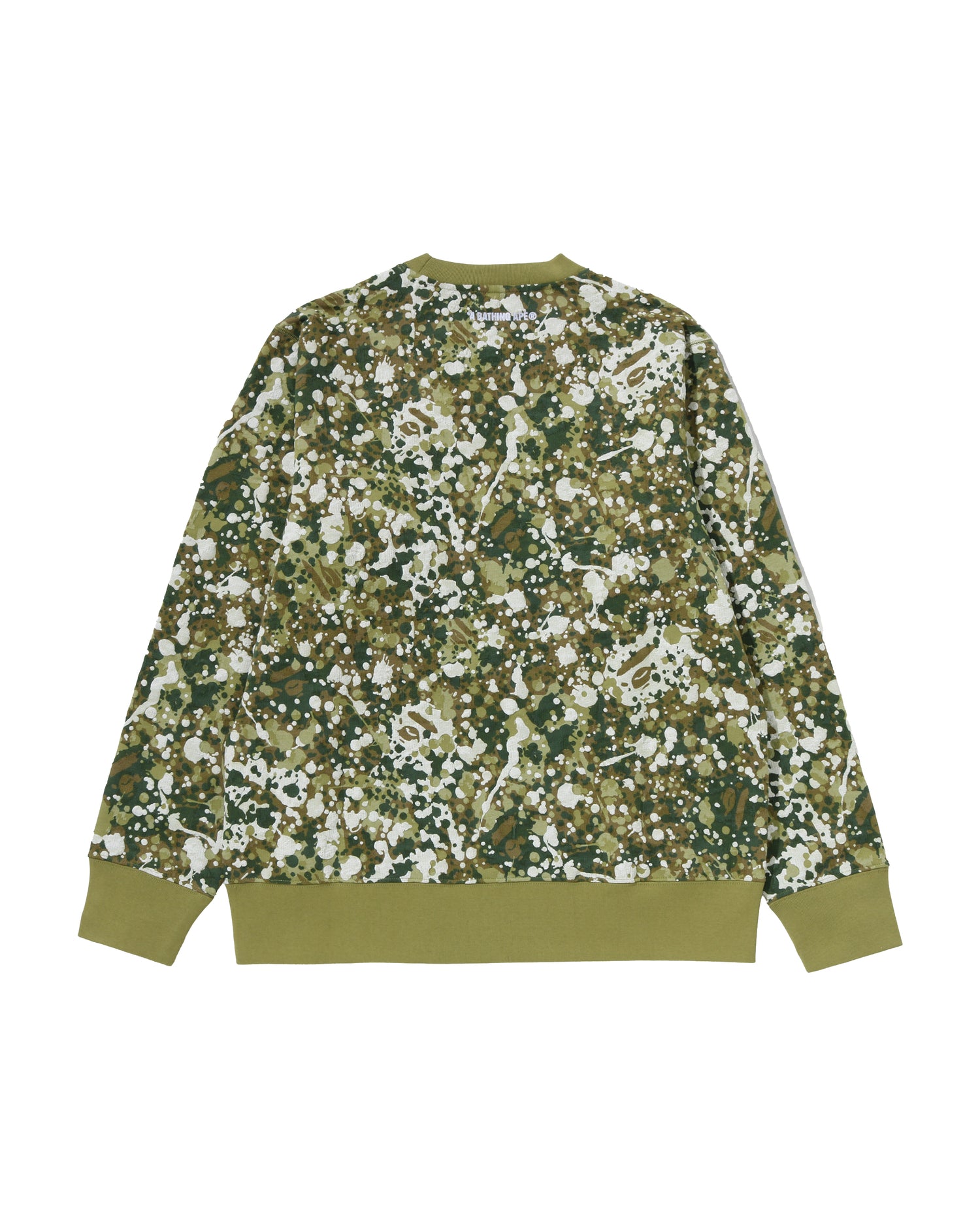 A BATHING APE® Splash Camo by Bathing Ape Crewneck Sweatshirt