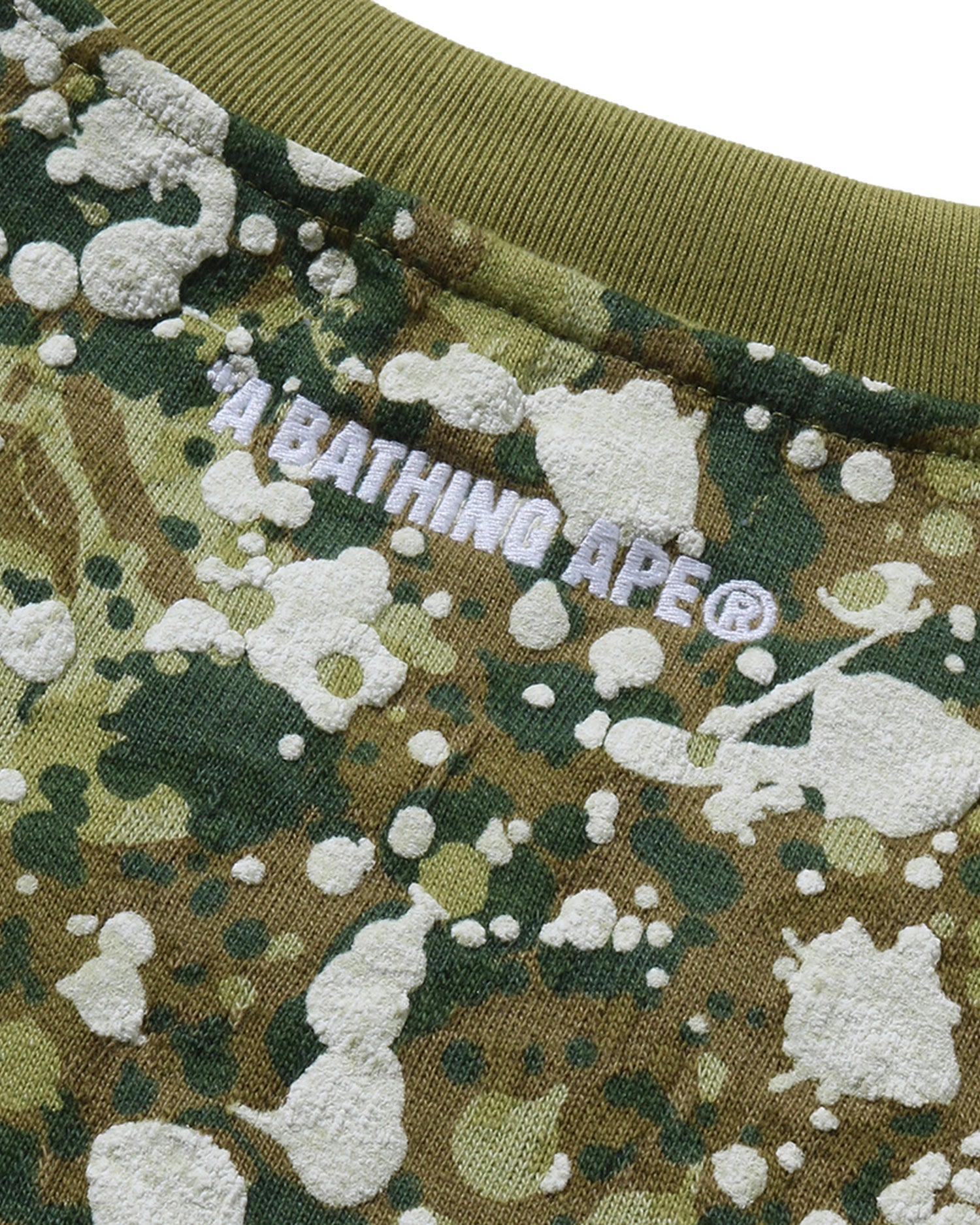 A BATHING APE® Splash Camo by Bathing Ape Crewneck Sweatshirt