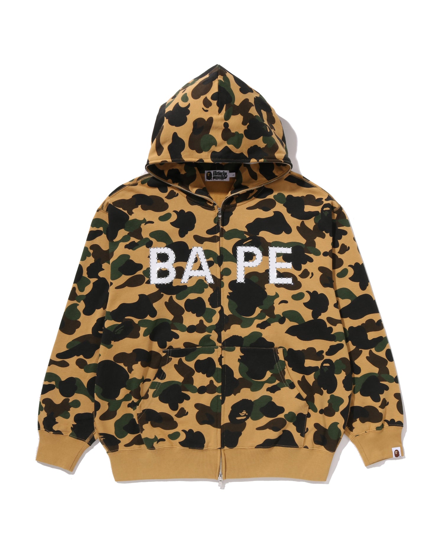 A BATHING APE® 1st Camo BAPE Logo Rhinestone Relaxed Fit Full Zip