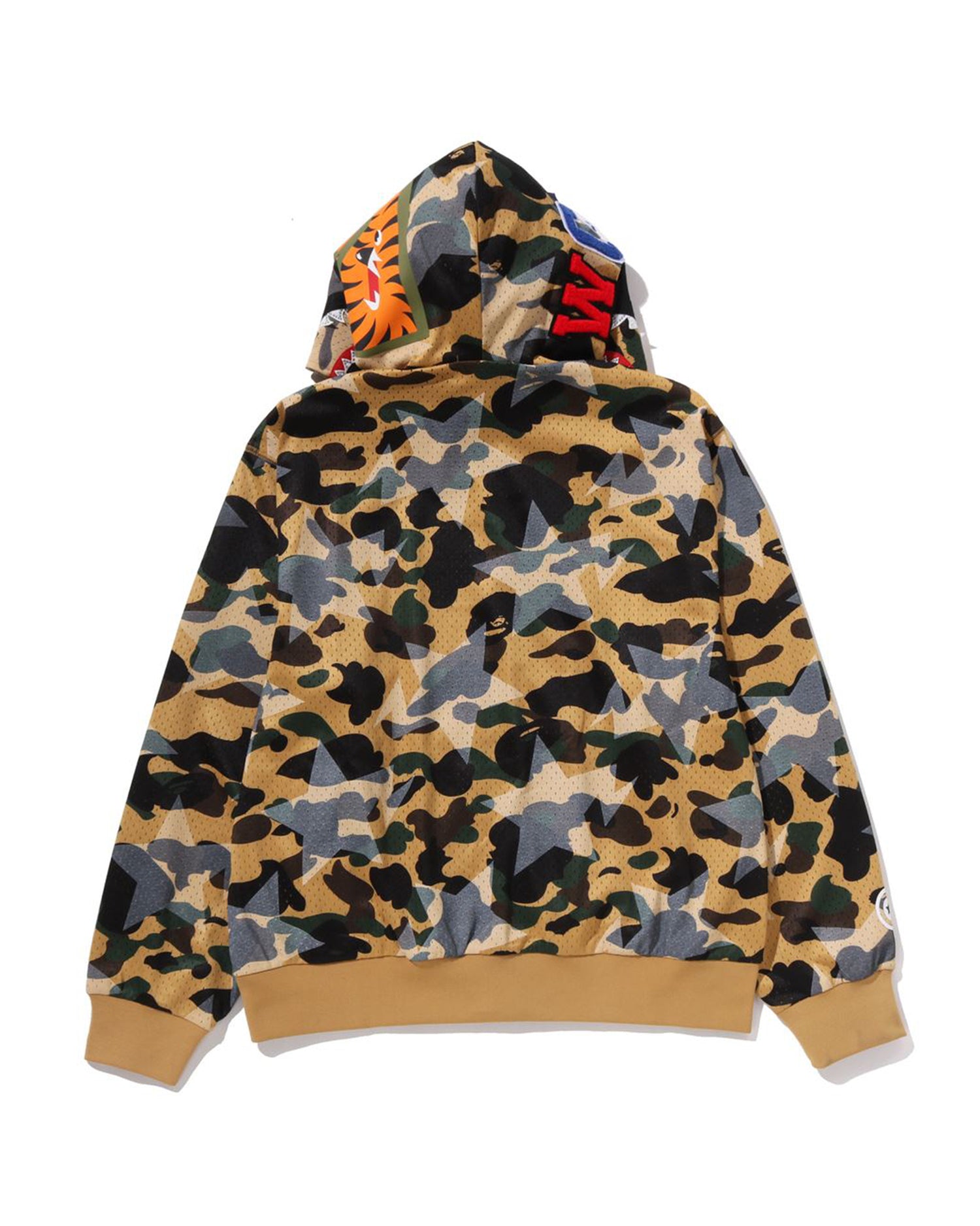 A BATHING APE® STA Over Print 1st Camo Mesh Shark Cropped Fit Full