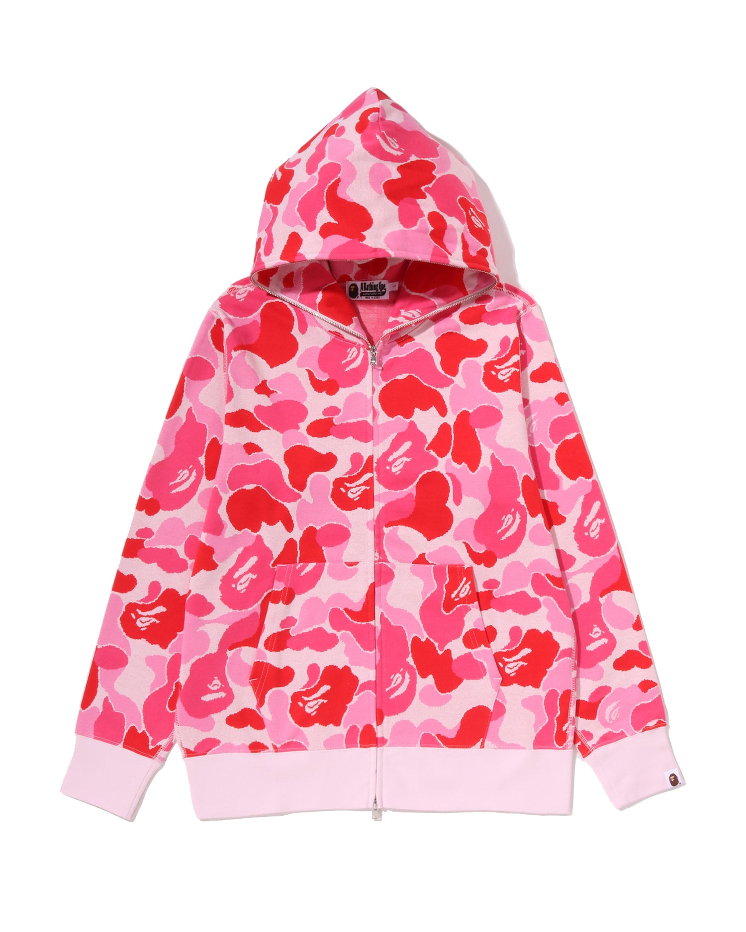 A BATHING APE® Abc Camo Jacquard One Point Full Zip Hoodie | Bape