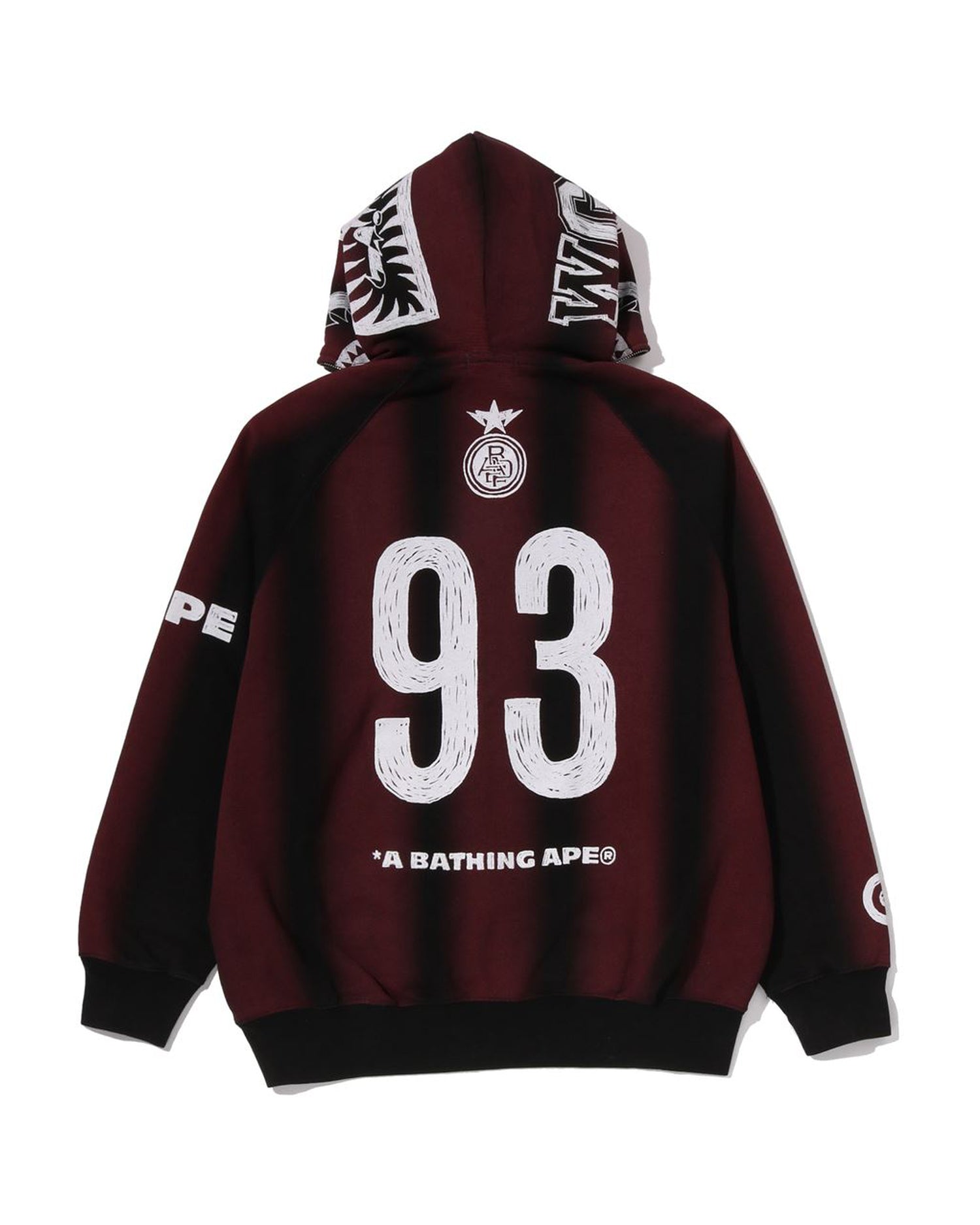 A BATHING APE® Hand Draw Football Shark Relaxed Fit Full Zip