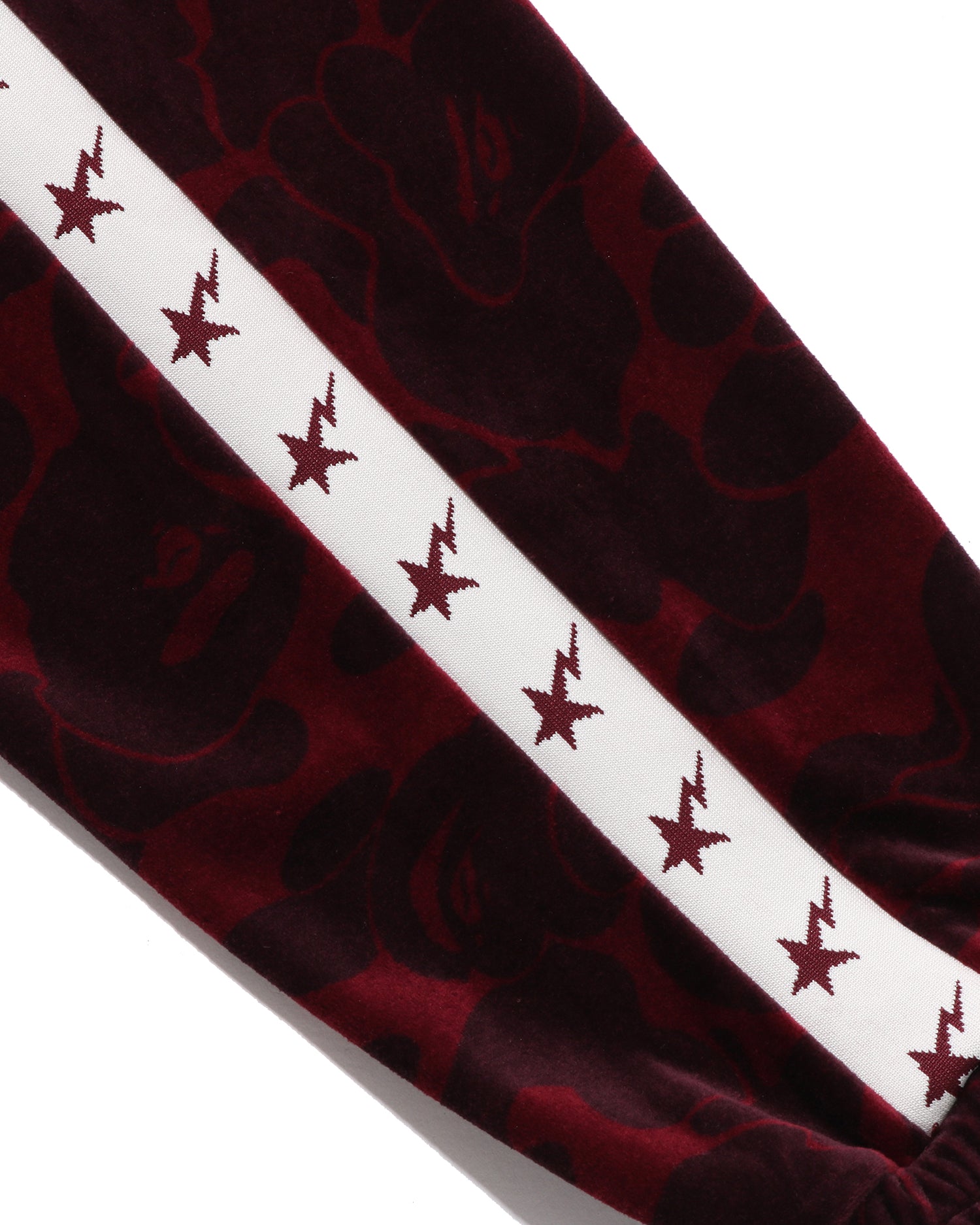 A BATHING APE® Solid Camo Velour Metal One Point Relaxed Fit Track