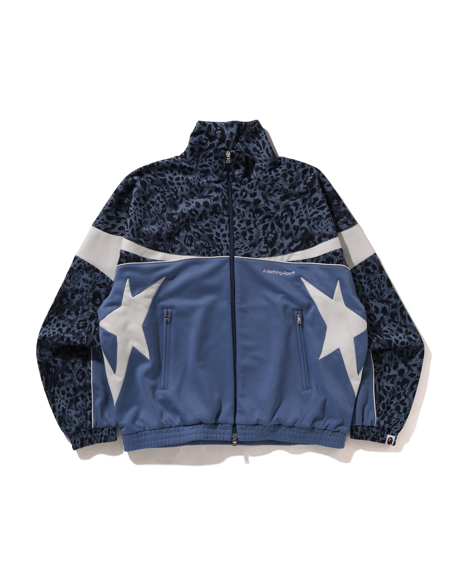 A BATHING APE® Wild Leopard Pattern Relaxed Fit Track Jacket