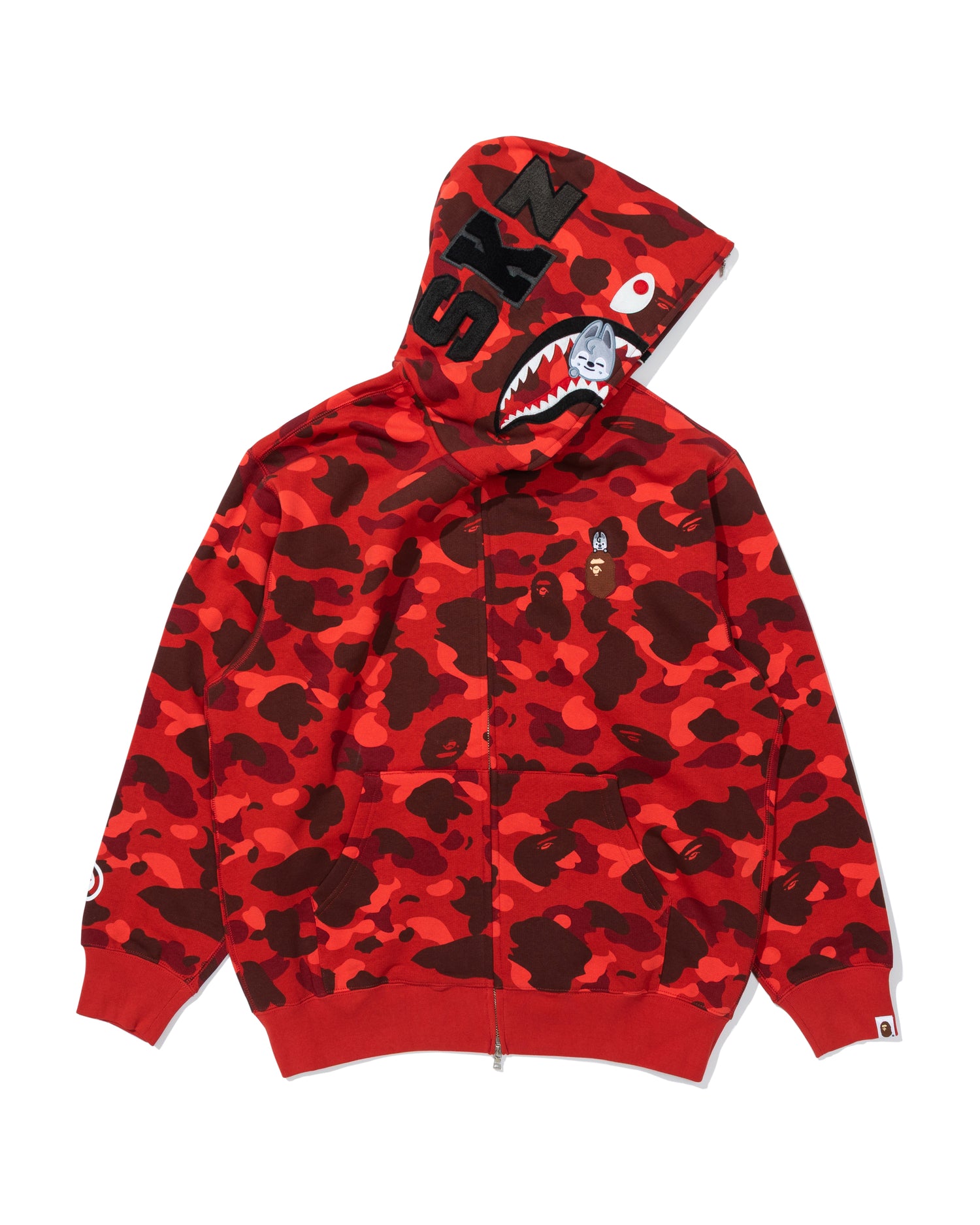 トップス BAPE A BATHING APE® BAPE X Straykids Wolf Chan Shark Full Zip Hoodie
