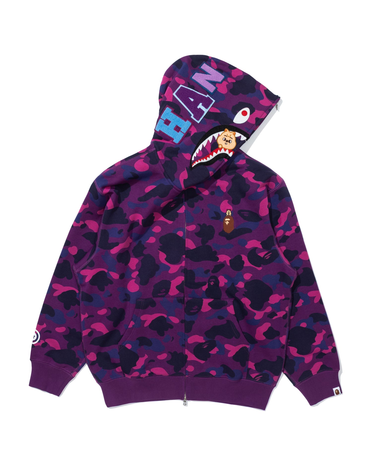 A*u様 A BATHING APE パープル迷彩柄ミリタリーパンツ A BATHING APE® BAPE X Straykids Han Quokka Shark Full Zip Hoodie