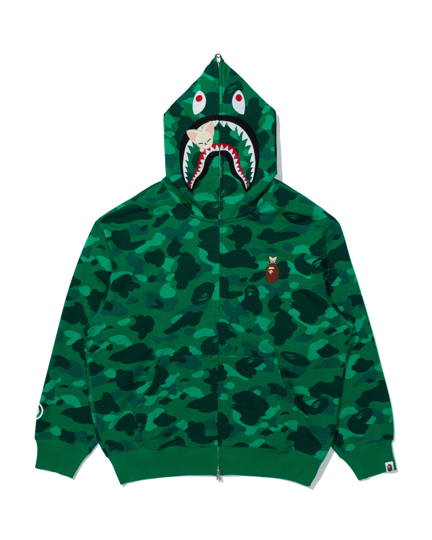 BAPE エイリアン 蓄光パーカー ☆蓄光☆ ALIEN FACE FULL ZIP HOODIE Mサイズ a bathing ape BAPE