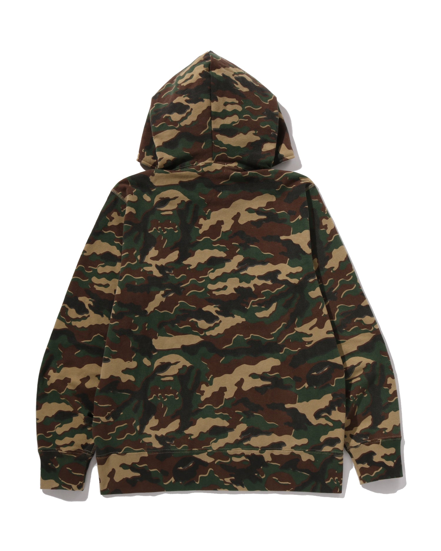 A BATHING APE® Glitch Woodland Camo Full Zip Hoodie | Bape