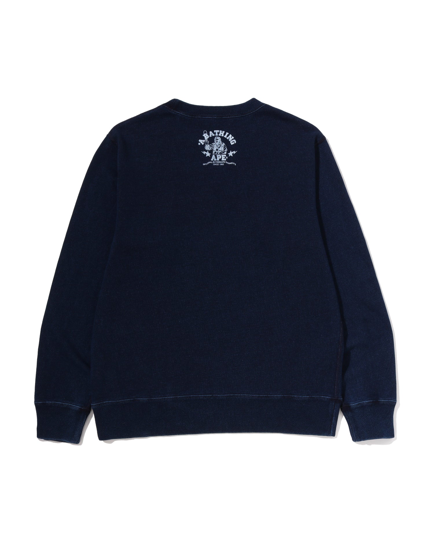 A BATHING APE® College Indigo Crewneck Sweatshirts | Bape official