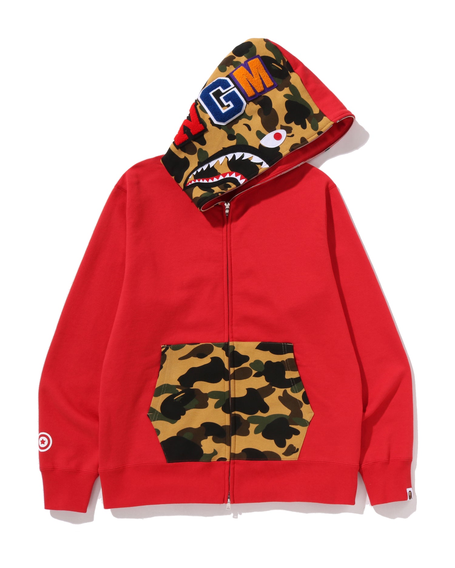 トップス A BATHING APE SHARK FULL ZIP HOODIE A BATHING APE（アベイシングエイプ） パーカー SHARK FULL ZIP HOODIE