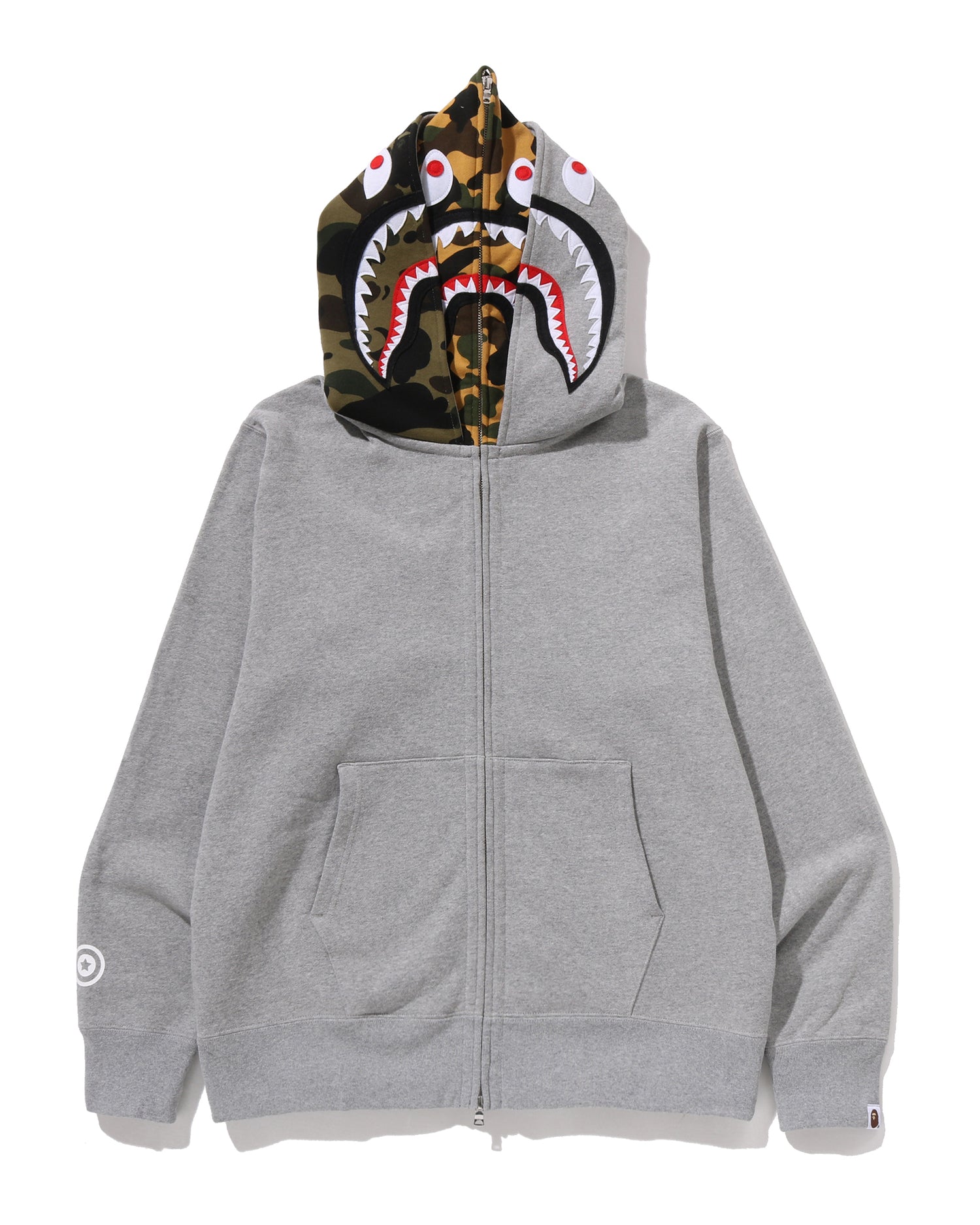 A Bathing Ape double シャークフードパーカー L A BATHING APE® Shark Full Zip Double Hoodie | Bape official
