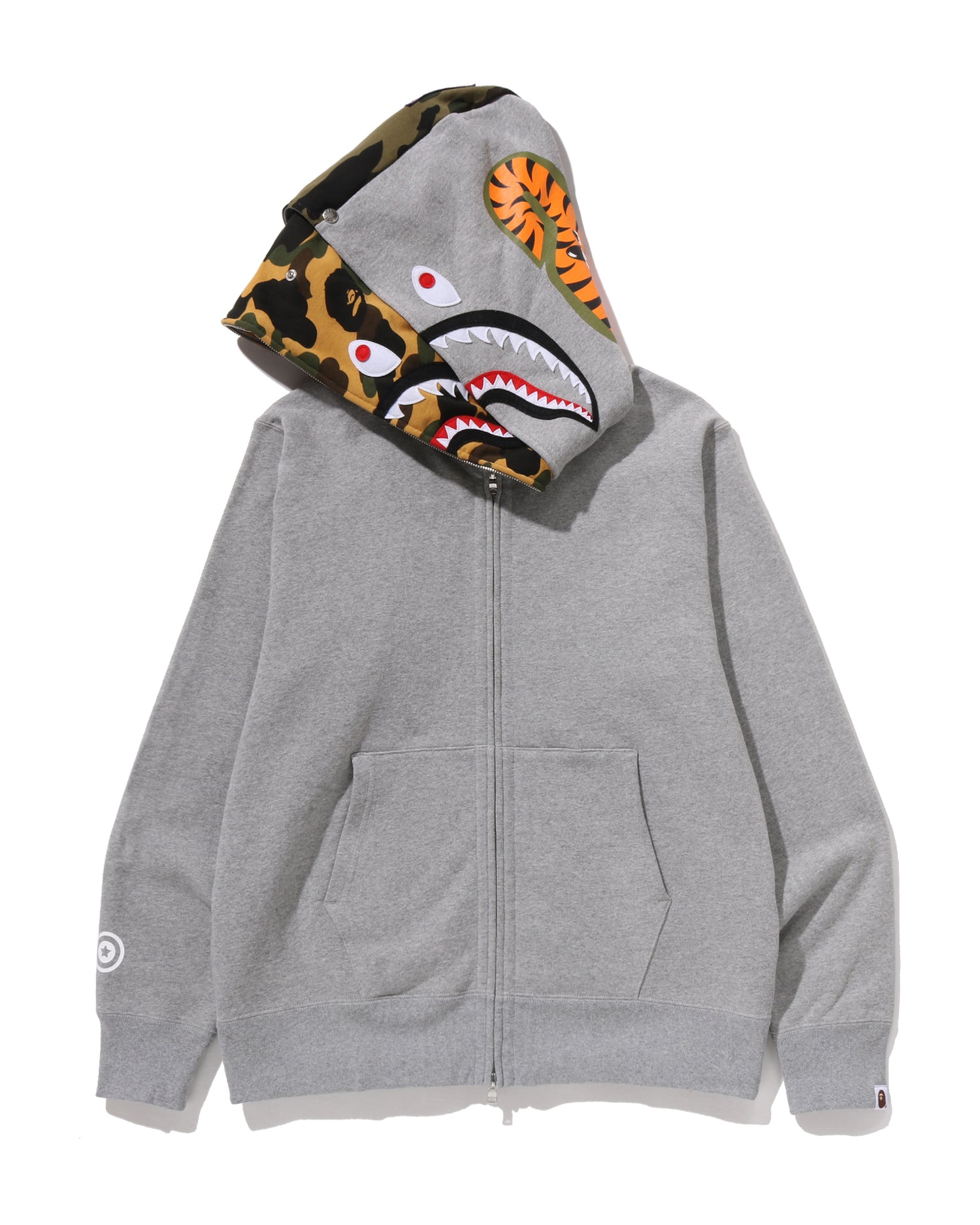 A BATHING APE® Shark Full Zip Double Hoodie | Bape official