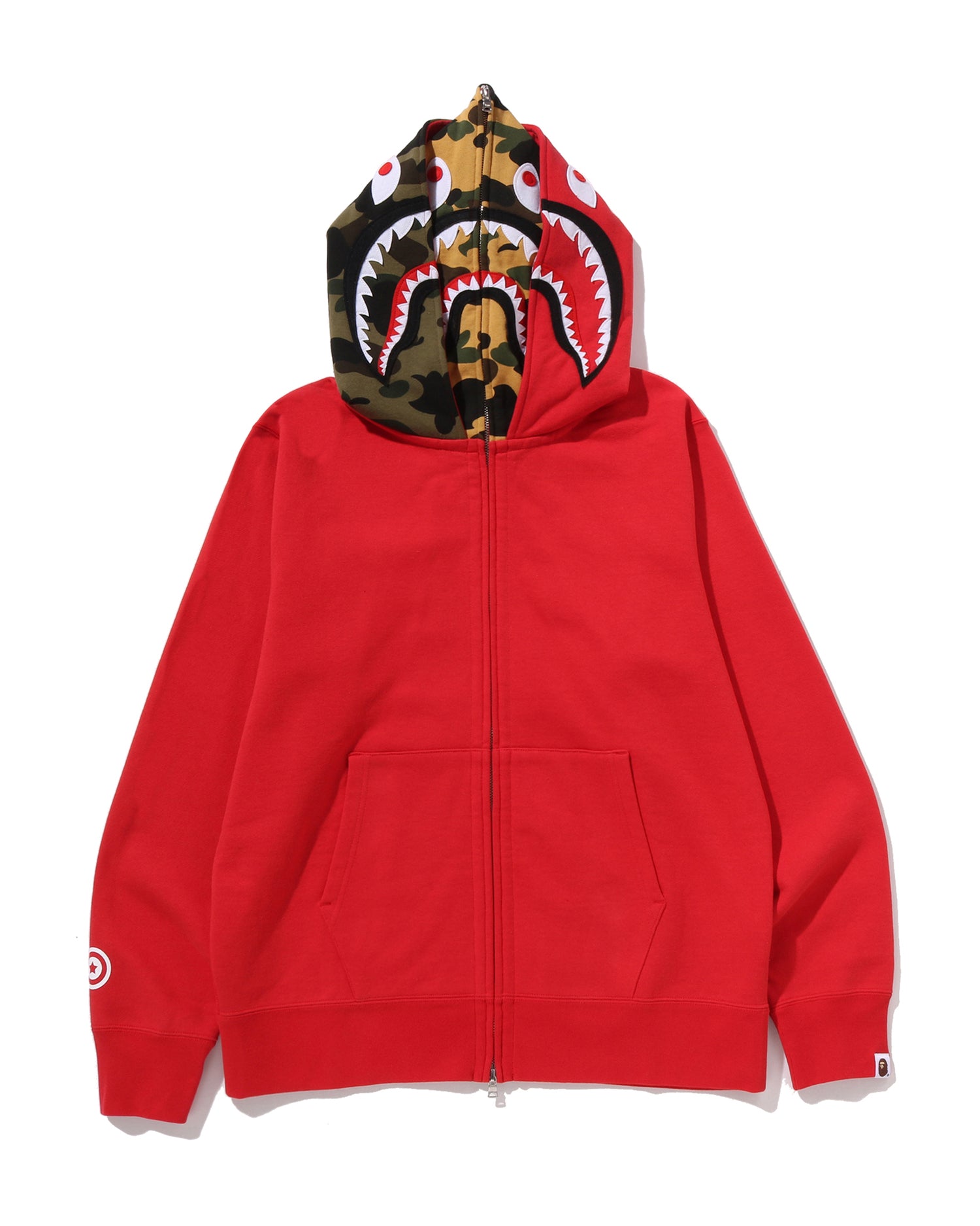 A BATHING APE® Shark Full Zip Double Hoodie | Bape official