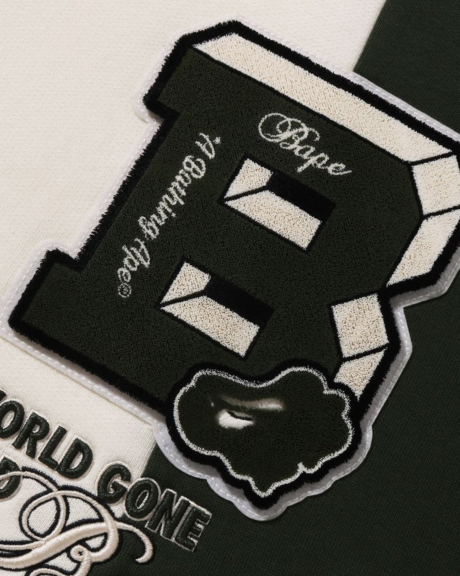 A BATHING APE® BAPE Badges Color Blocking Pullover Hoodie | Bape