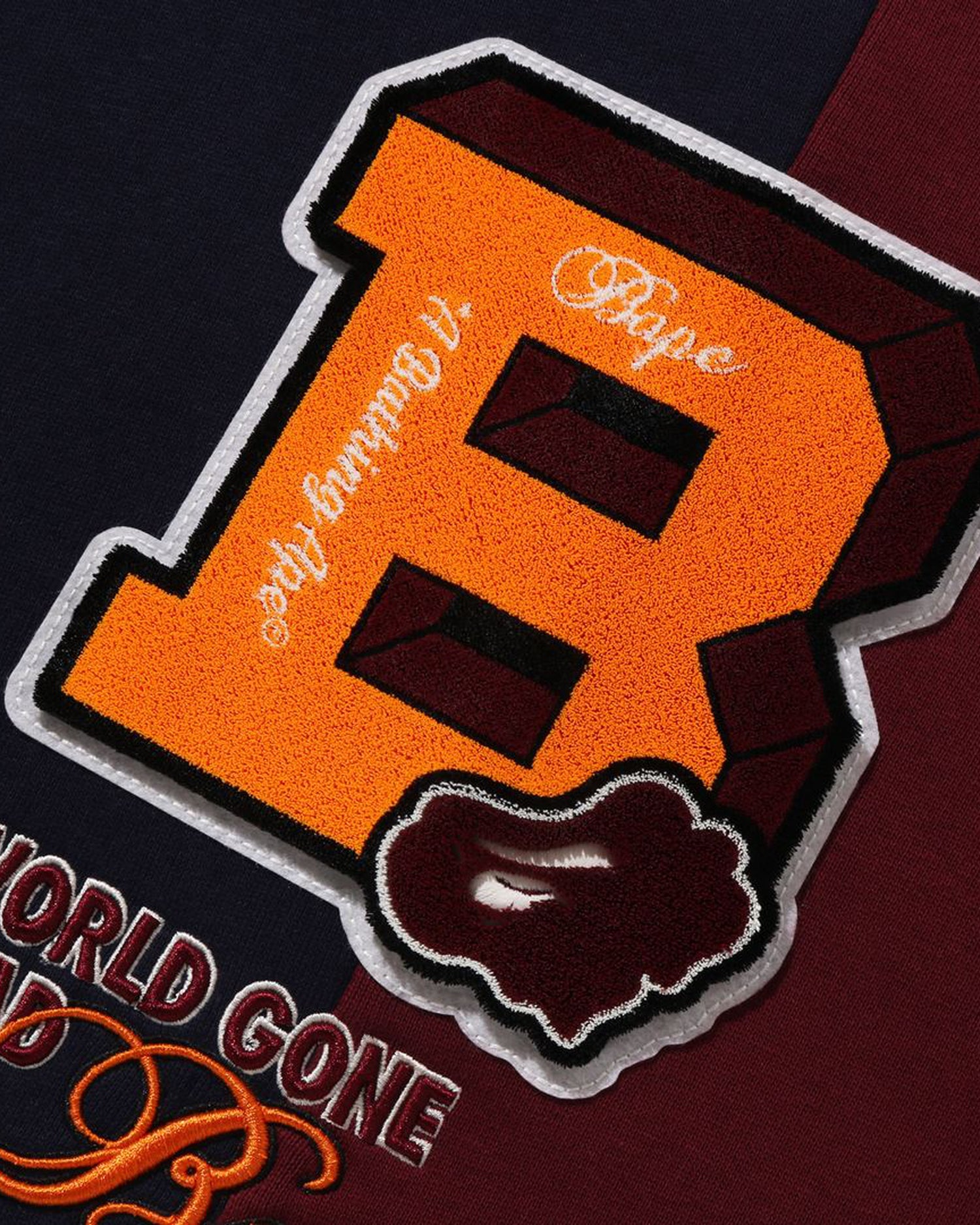 A BATHING APE® BAPE Badges Color Blocking Pullover Hoodie | Bape