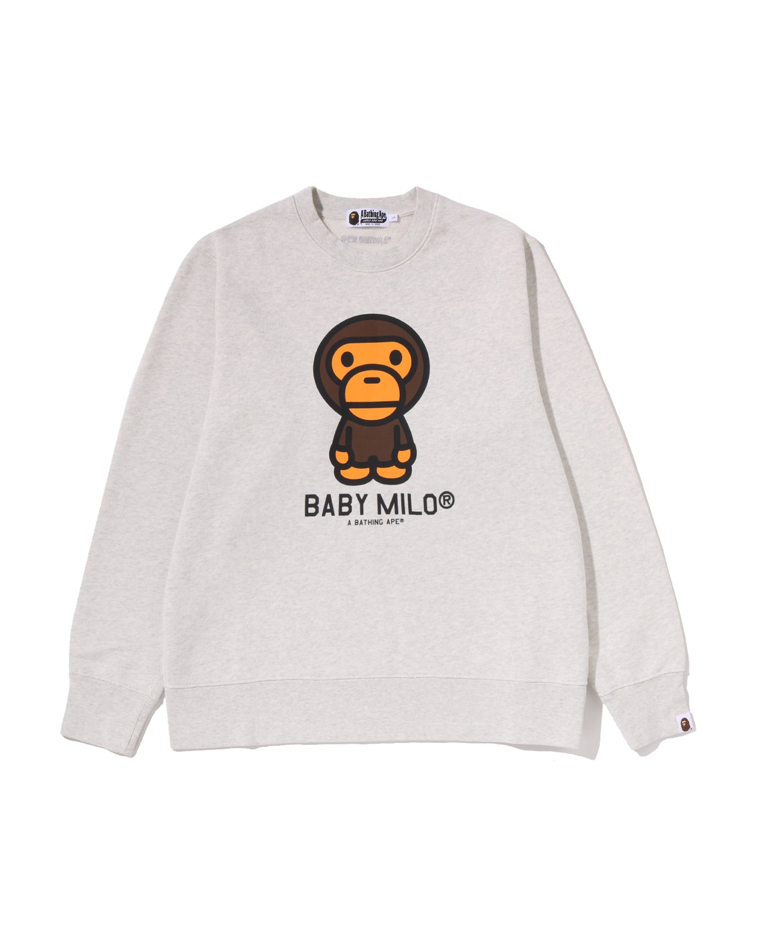 A BATHING APE® Heavy Washed Milo Crewneck Sweatshirt | Bape