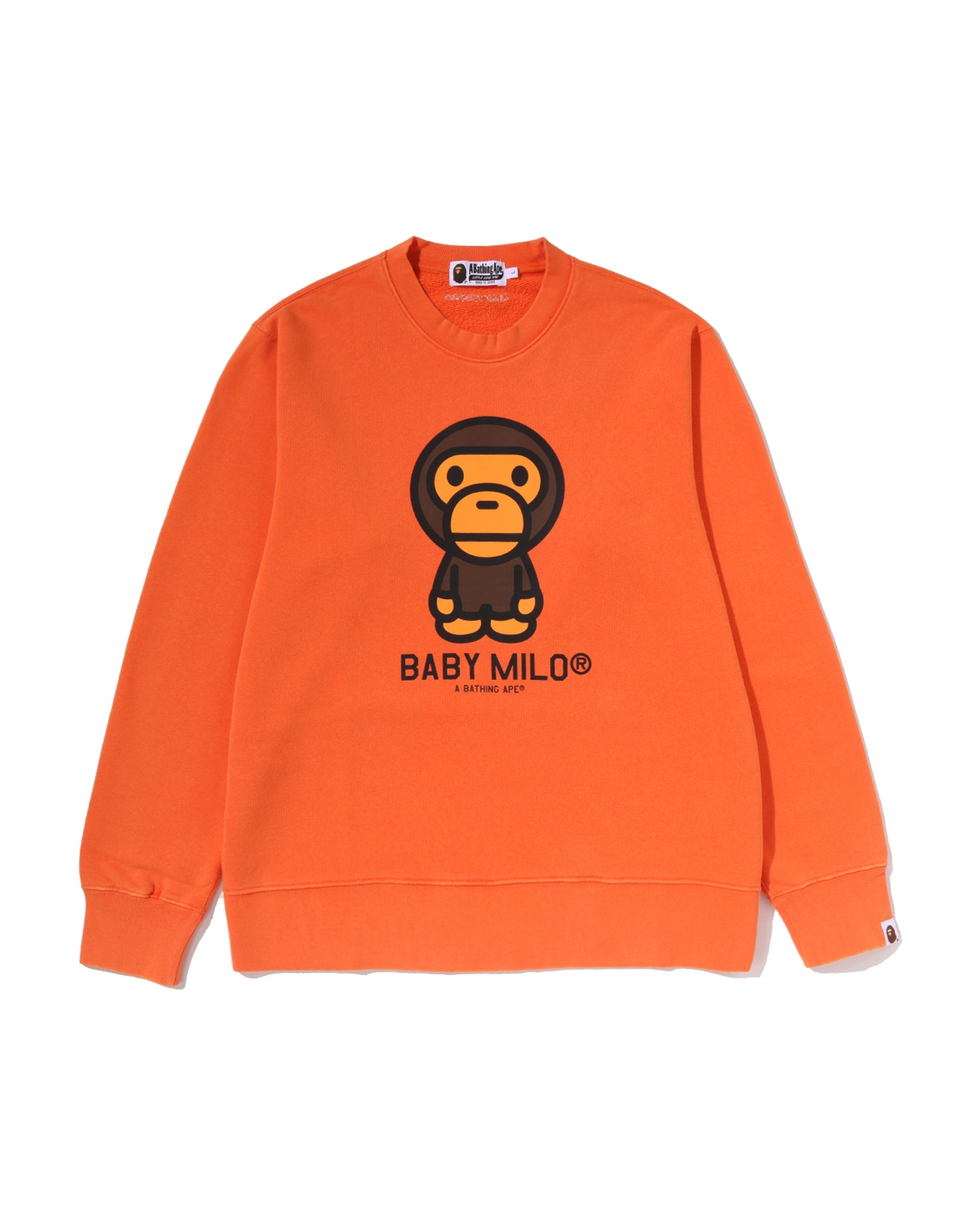 A BATHING APE® Heavy Washed Milo Crewneck Sweatshirt | Bape