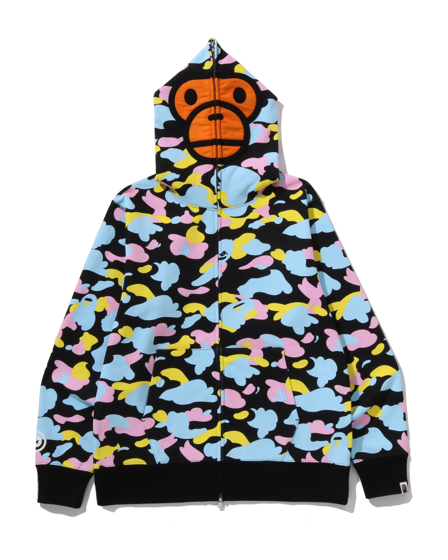 A BATHING APE® New Multi Camo Baby Milo Regular Fit Full Zip