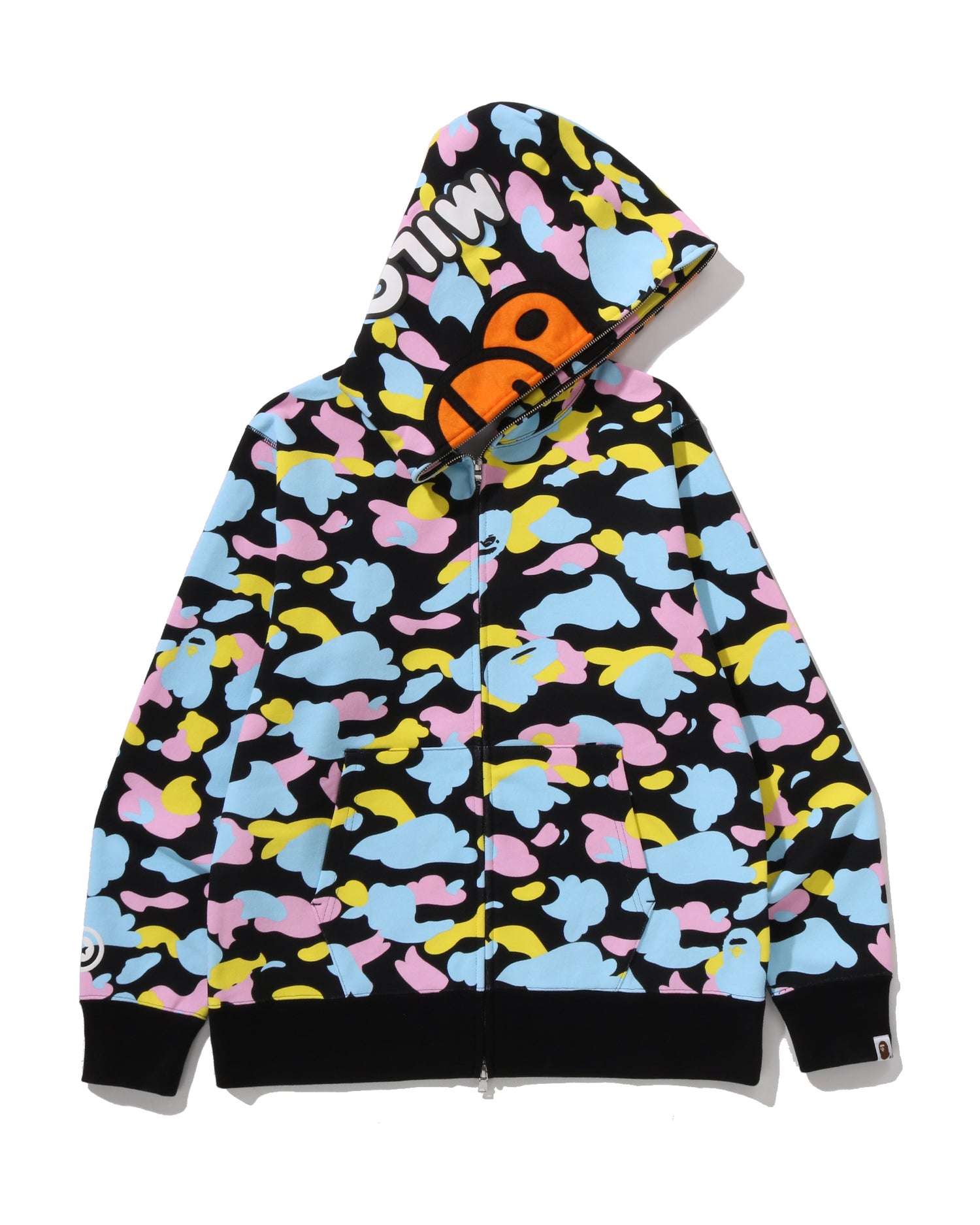 A BATHING APE® New Multi Camo Baby Milo Regular Fit Full Zip