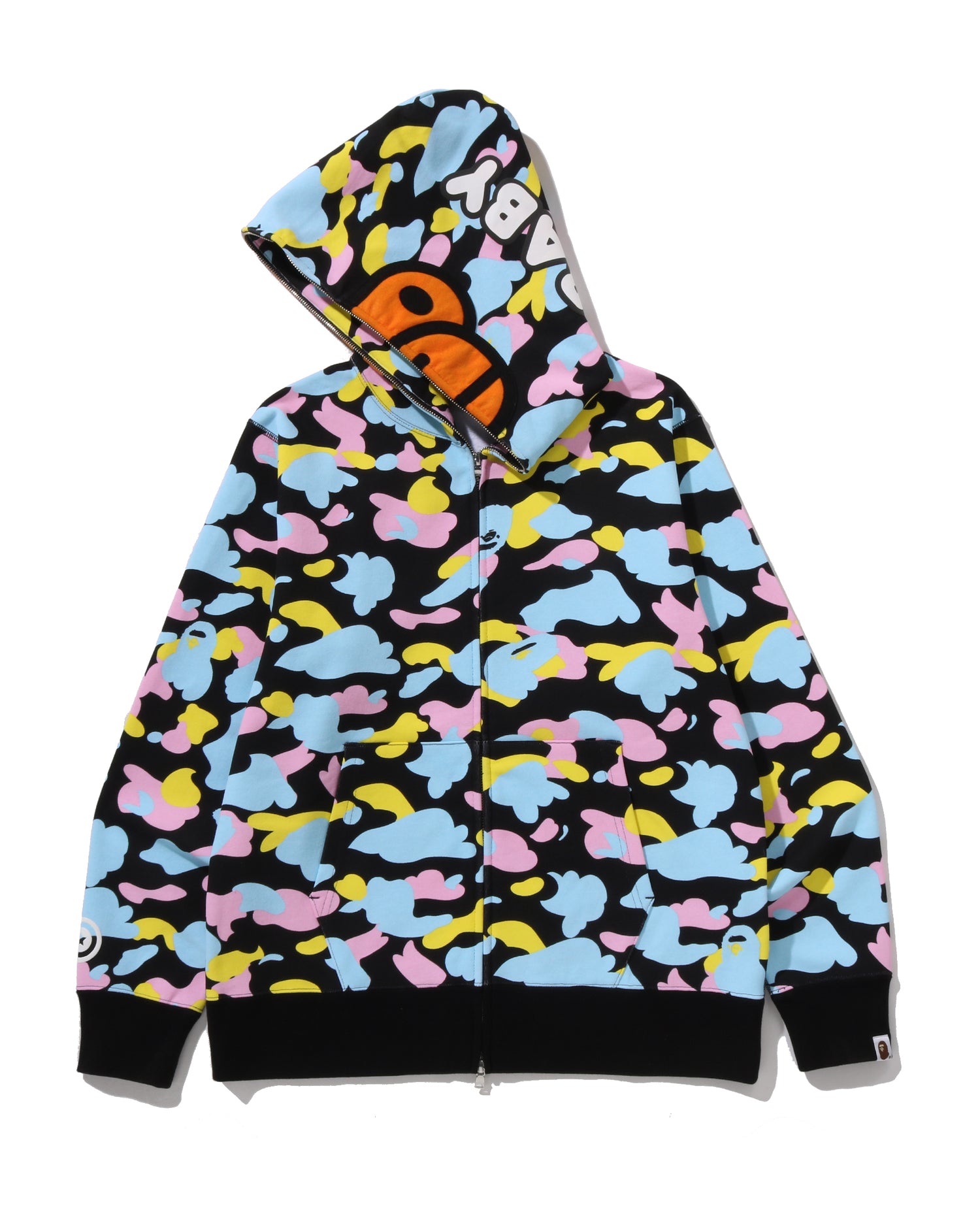 A BATHING APE® New Multi Camo Baby Milo Regular Fit Full Zip