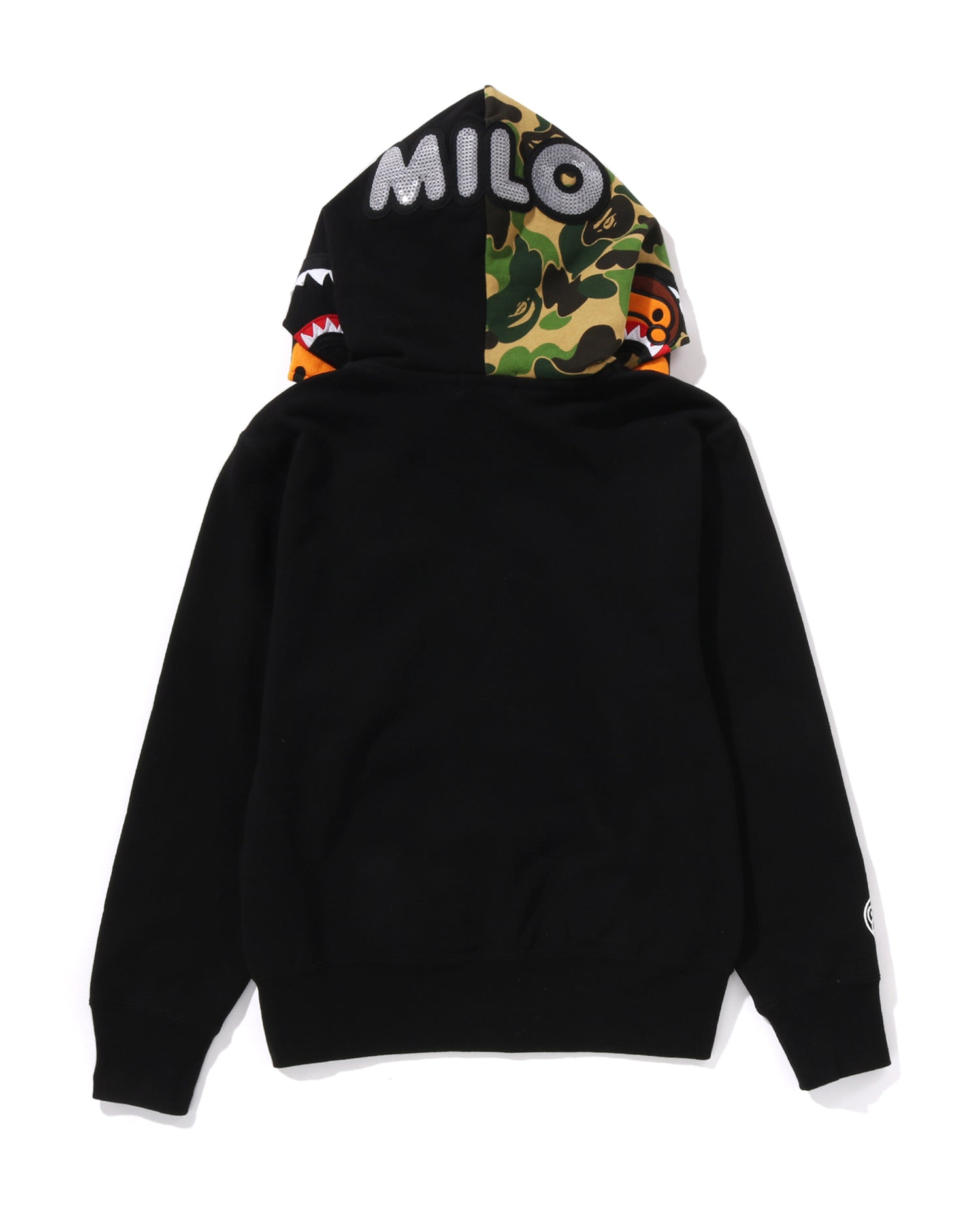 A BATHING APE® Milo Shark Full Zip Double Hoodie | Bape