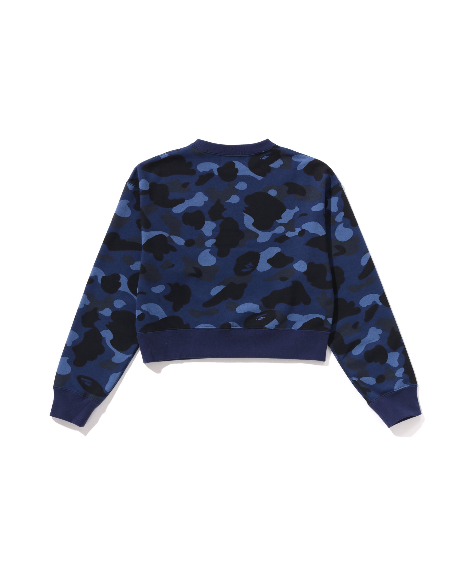 A BATHING APE® Color Camo Cropped Crewneck Sweatshirt | Bape